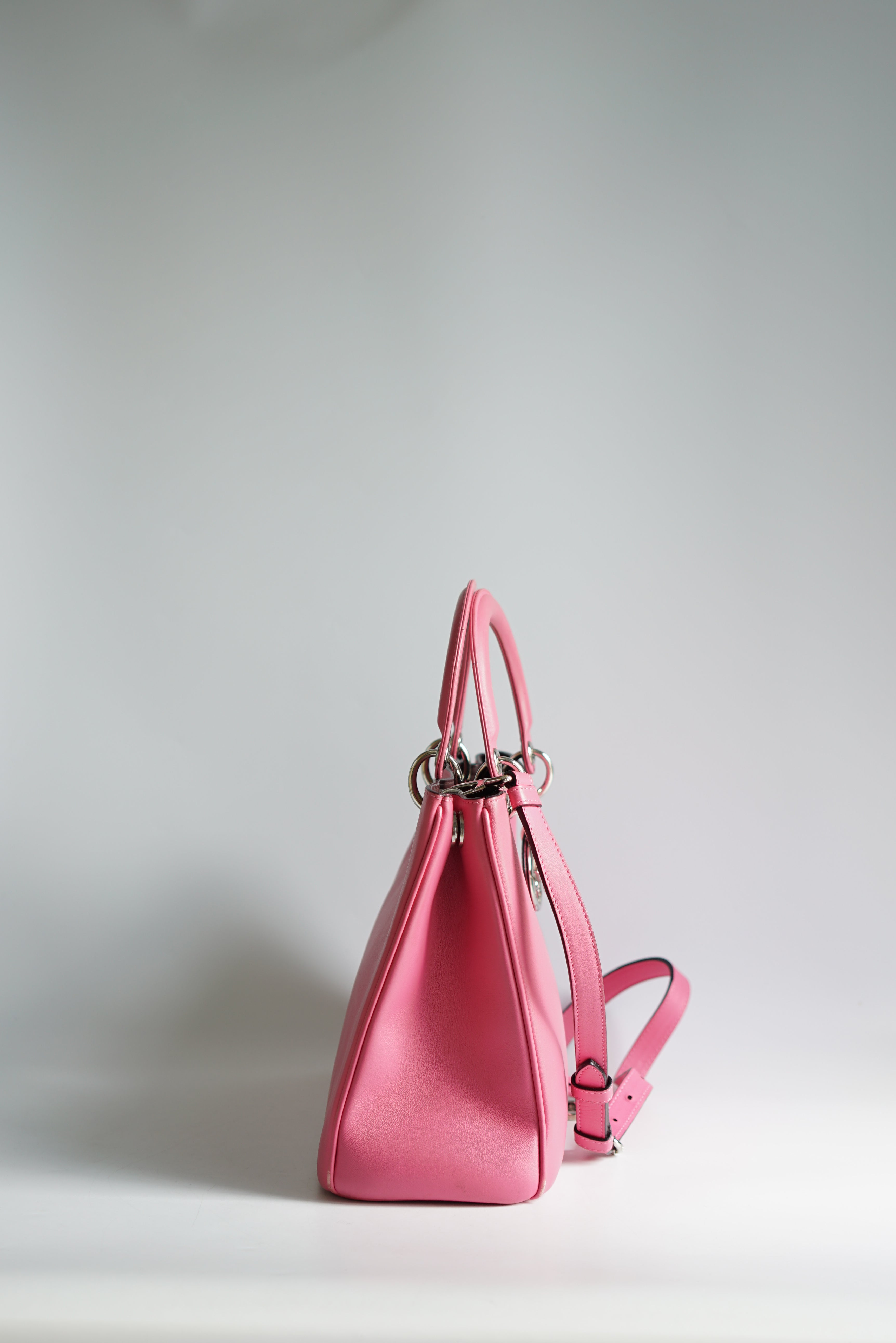 Christian Dior Diorissimo Pink Leather Bag