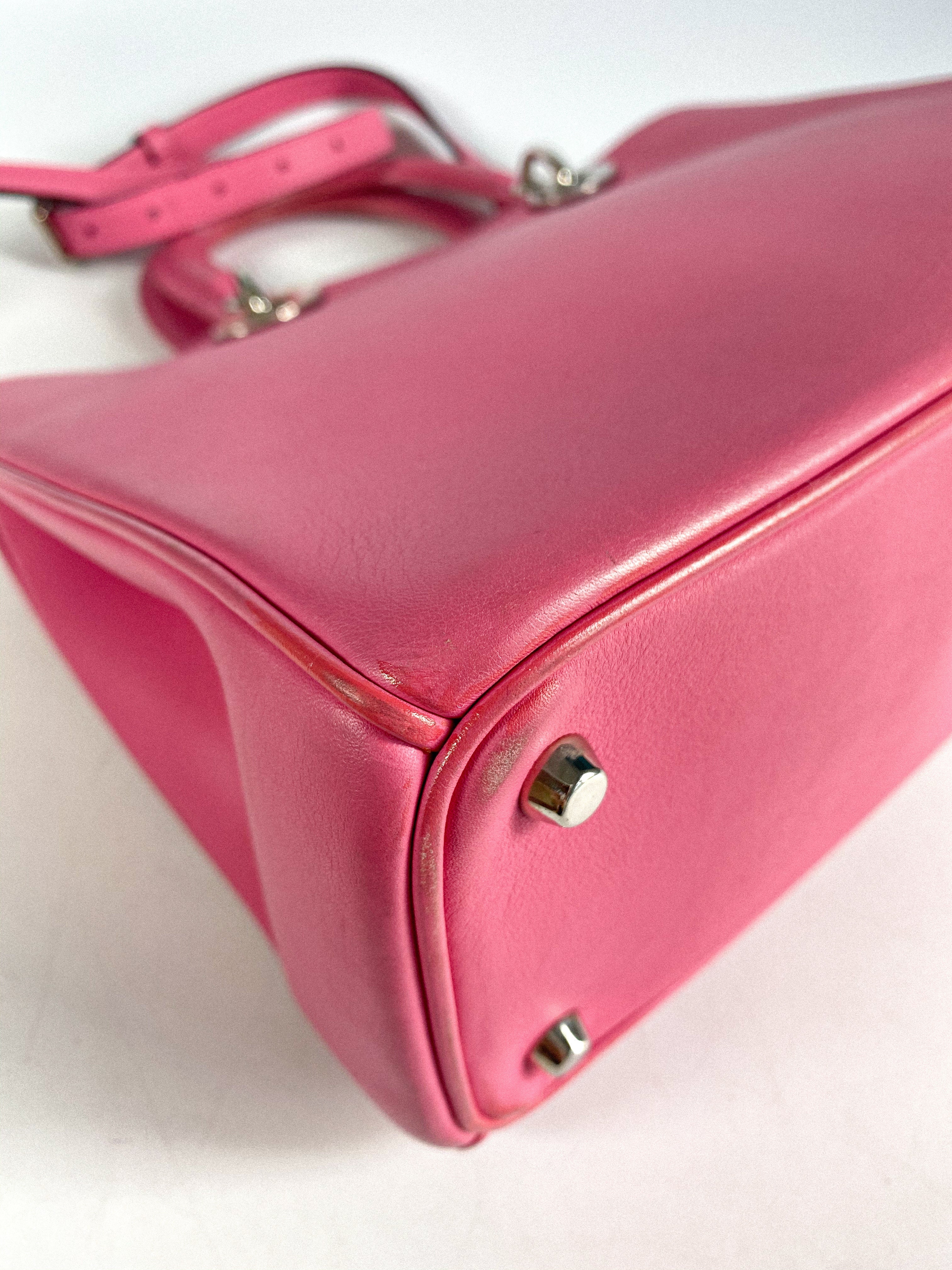 Christian Dior Diorissimo Pink Leather Bag