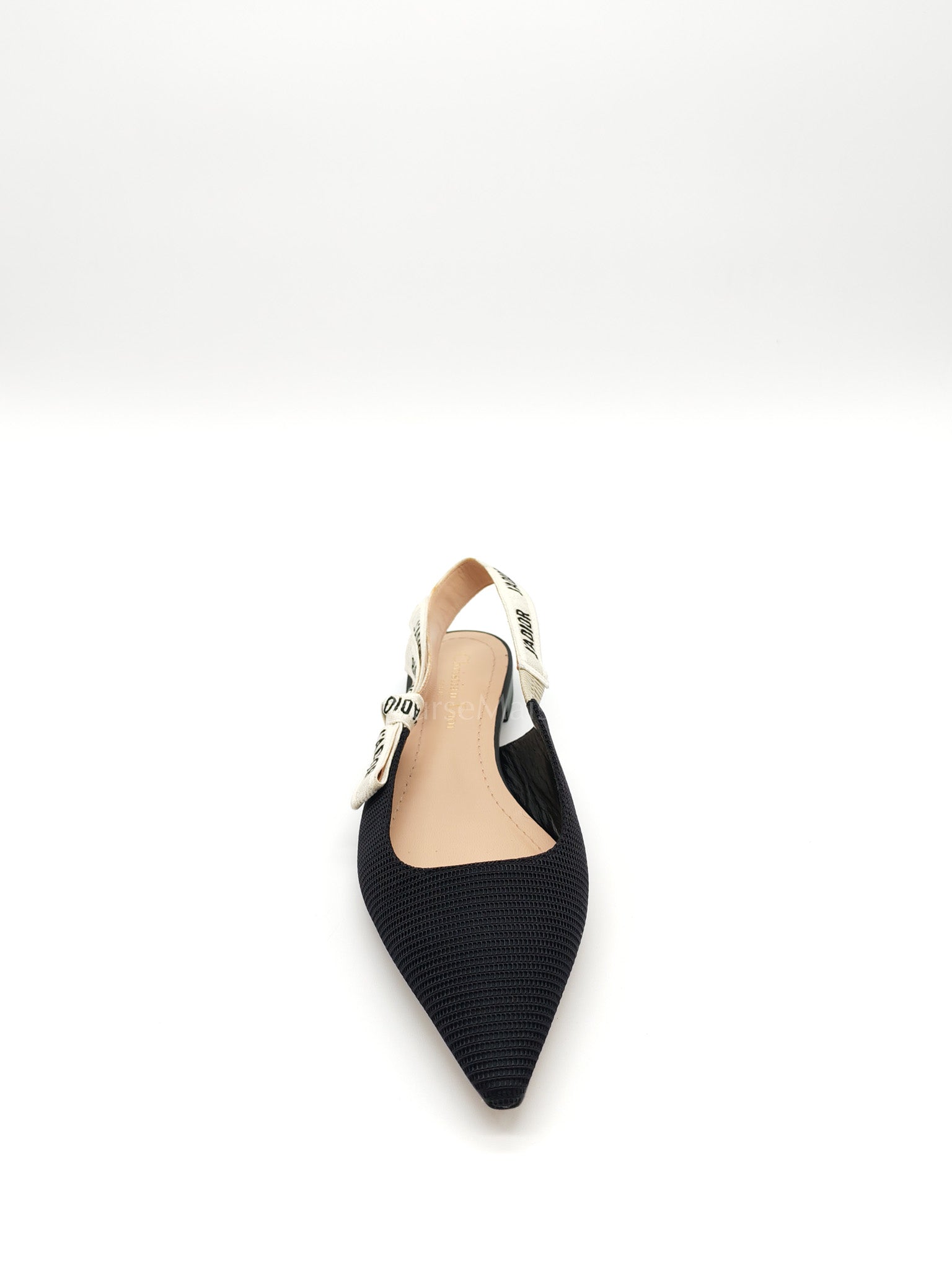Fabric & Ribbon J'Adior Slingback Ballet Flats Size 37.5 EU (25 cm) | Purse Maison Luxury Bags Shop