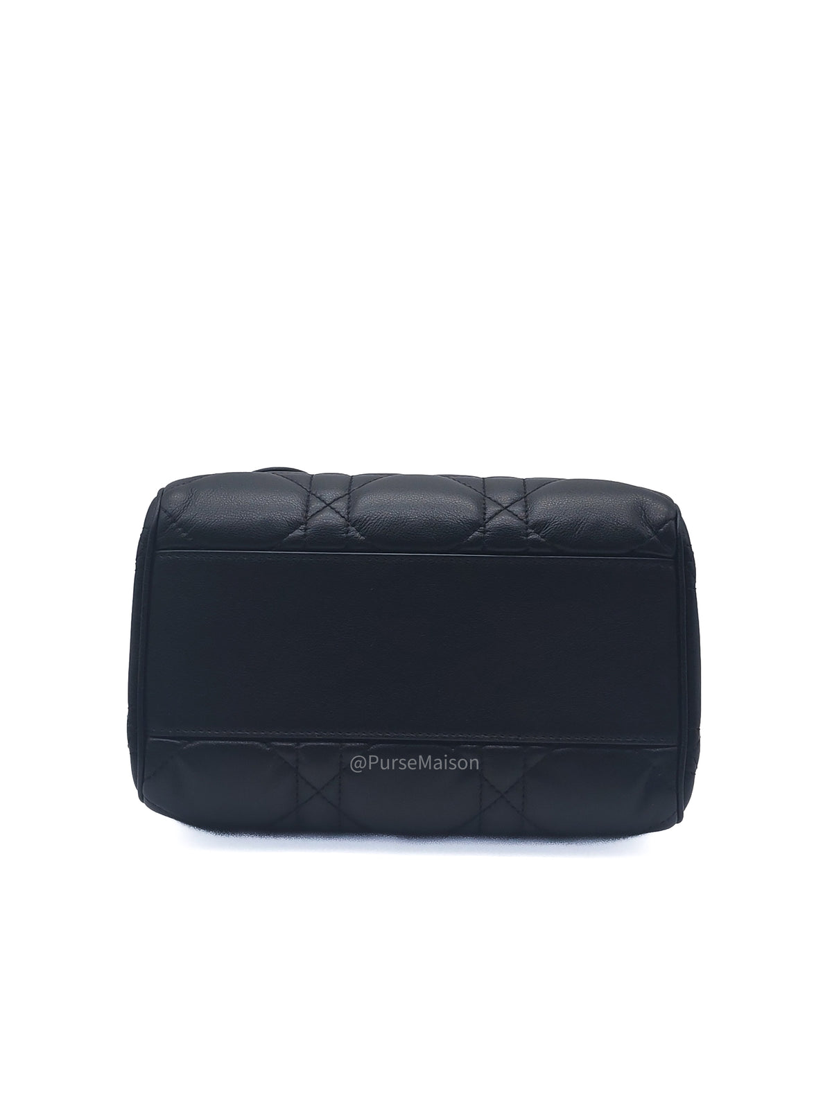 Christian Dior Groove 20 Bag in Black Macrocannage Calfskin and Gold Hardware | Purse Maison Luxury Bags Shop