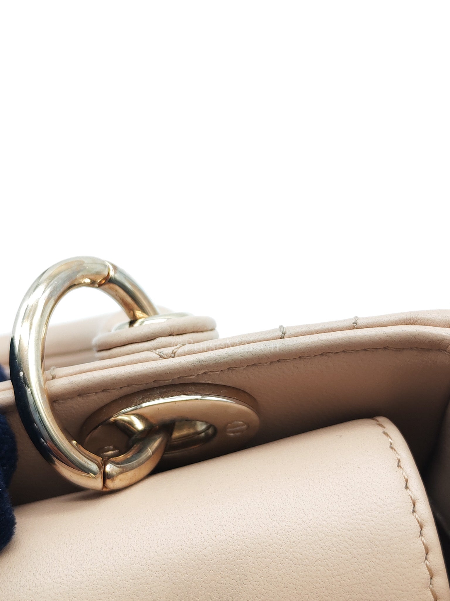 Lady D-Joy Nano in Beige Cannage Lambskin Leather Light Gold Hardware | Purse Maison Luxury Bags Shop
