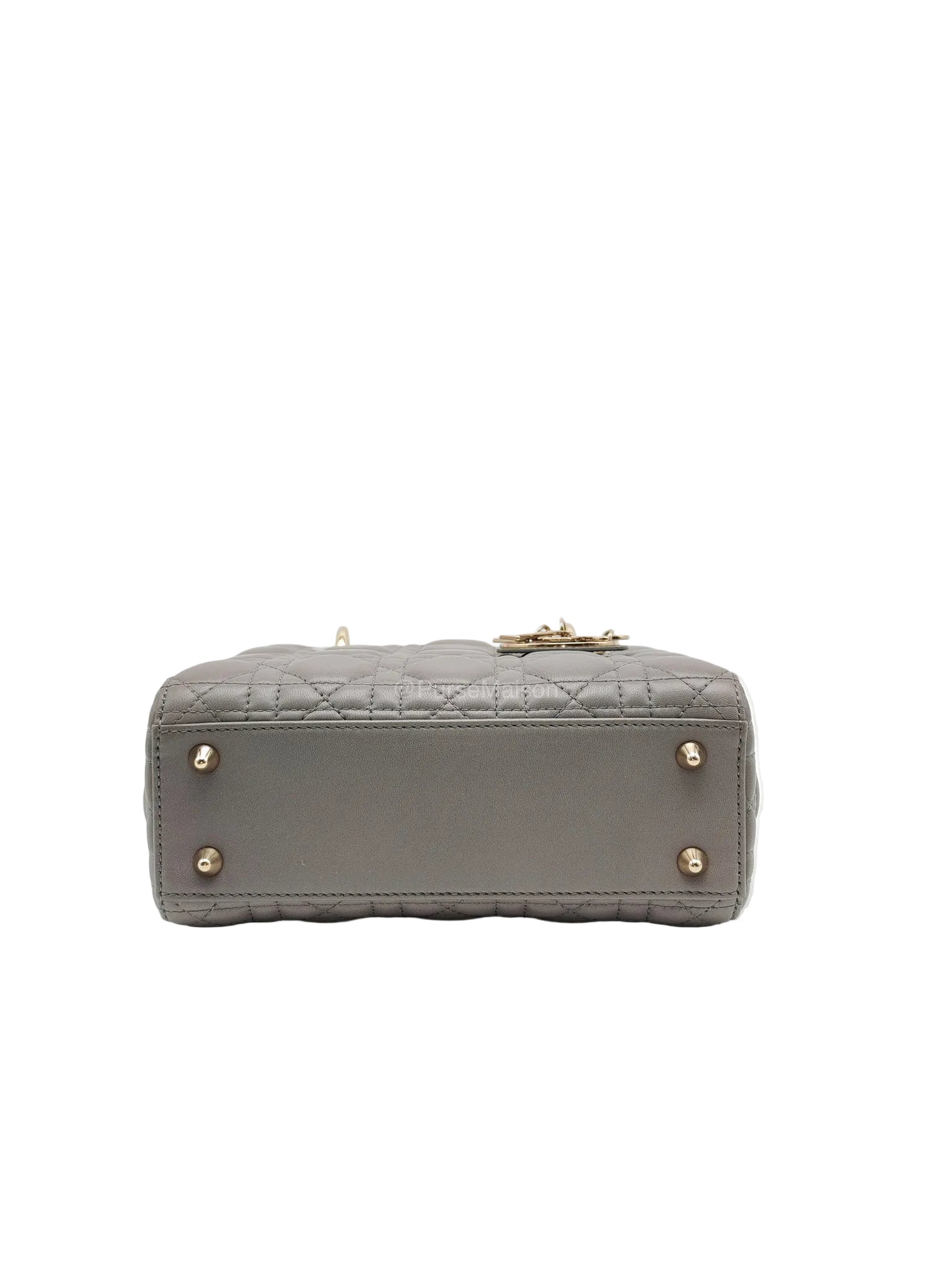 Christian Dior Lady Dior Lucky Badges in Gray Cannage Lambskin Leather Shoulder Bag | Purse Maison Luxury Bags Shop