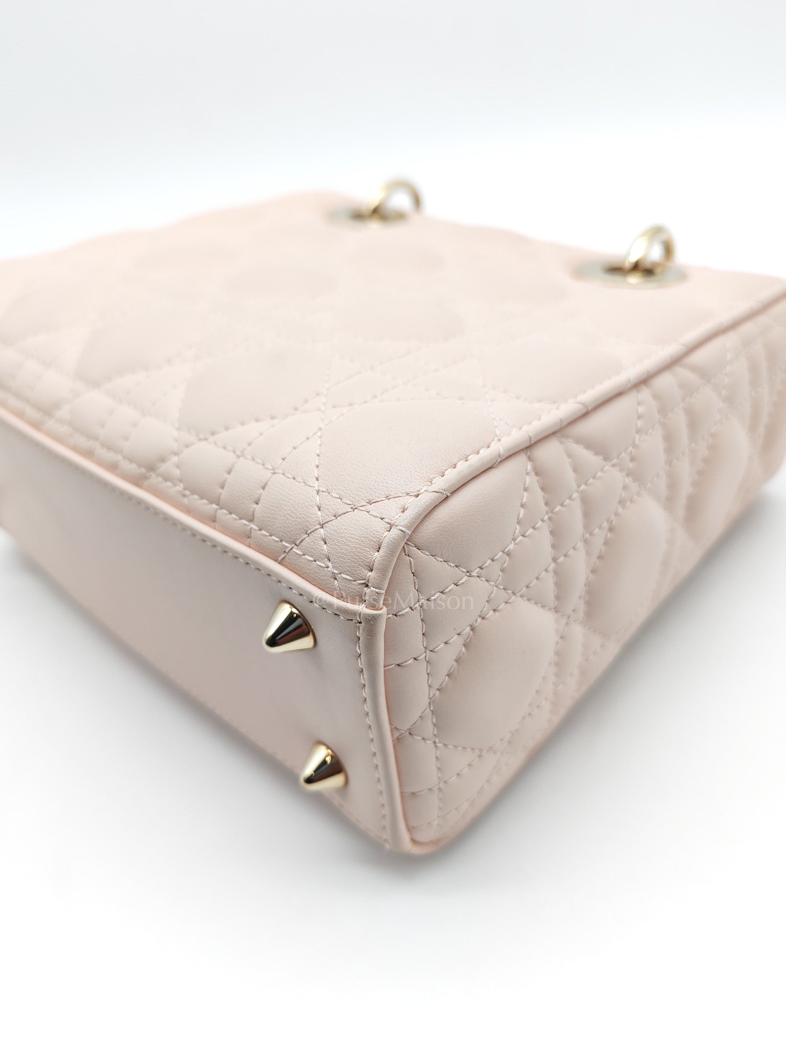 Christian Dior Lady My ABCDior Bag Small in Rose Poudre Lambskin Leather Light Gold Hardware | Purse Maison Luxury Bags Shop