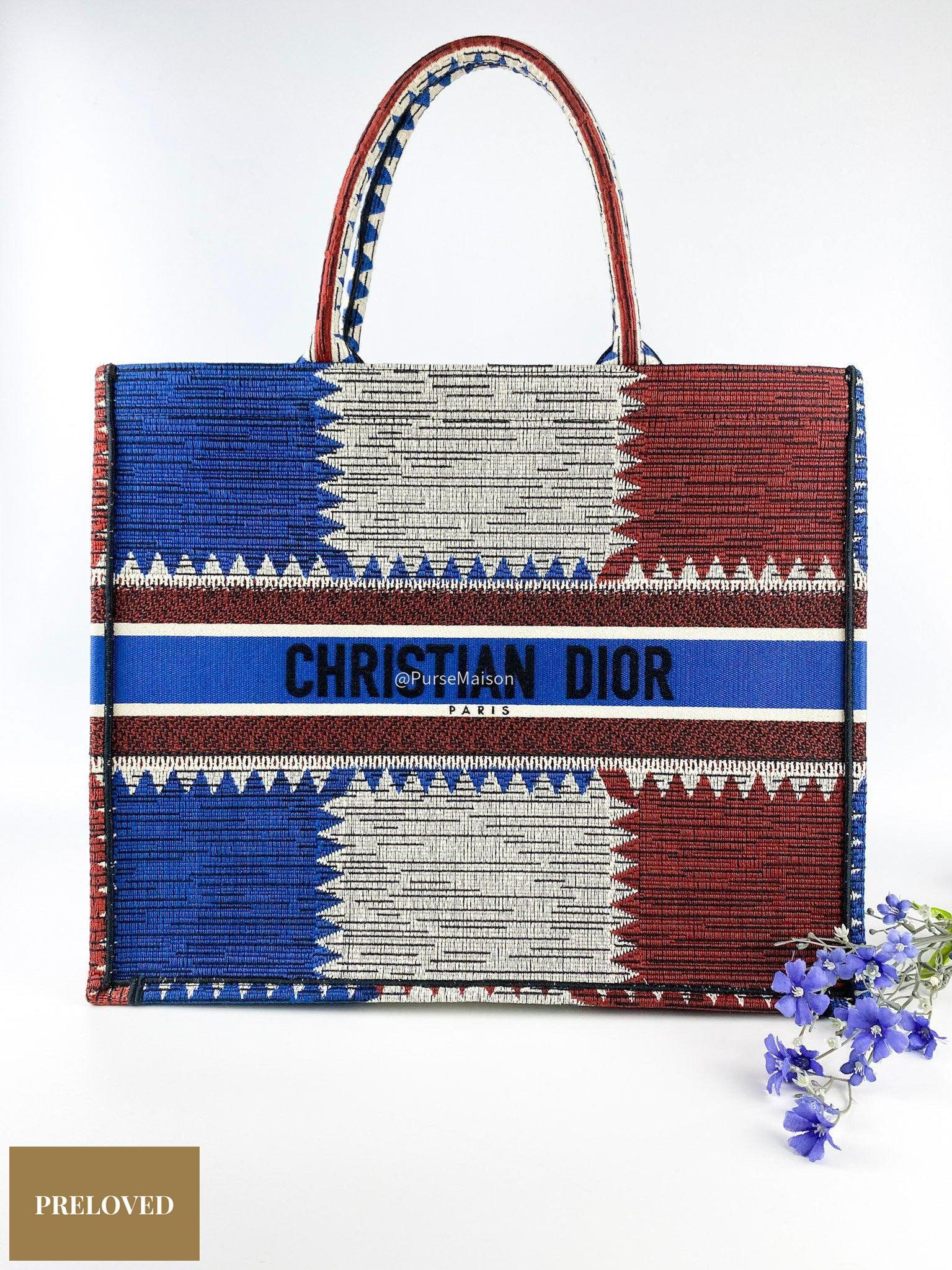 Christian Dior Large Book Tote French Flag 2019 fall/winter collection