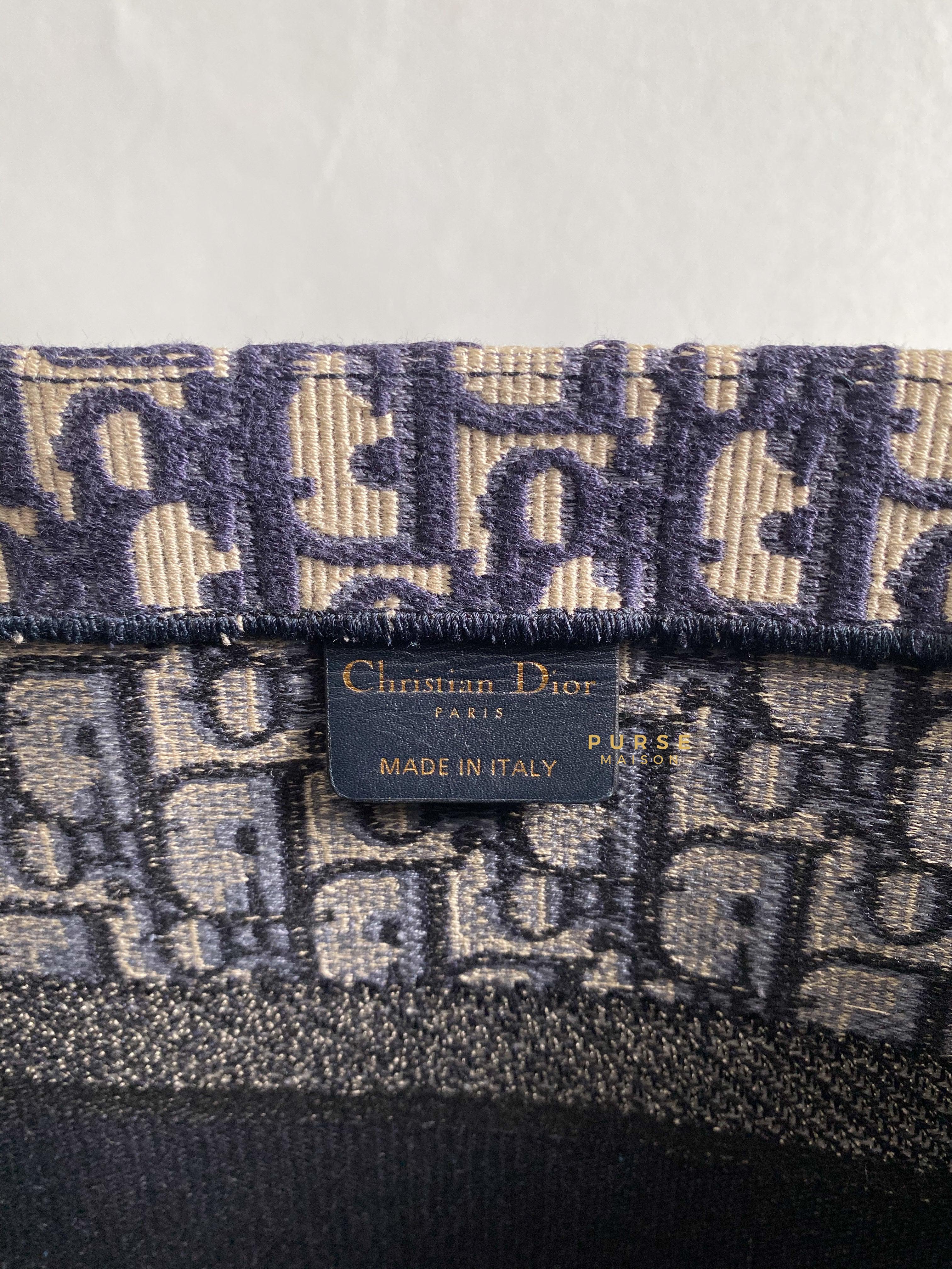 Christian Dior Medium Book Tote Oblique Embroidered Canvas | Purse Maison Luxury Bags Shop