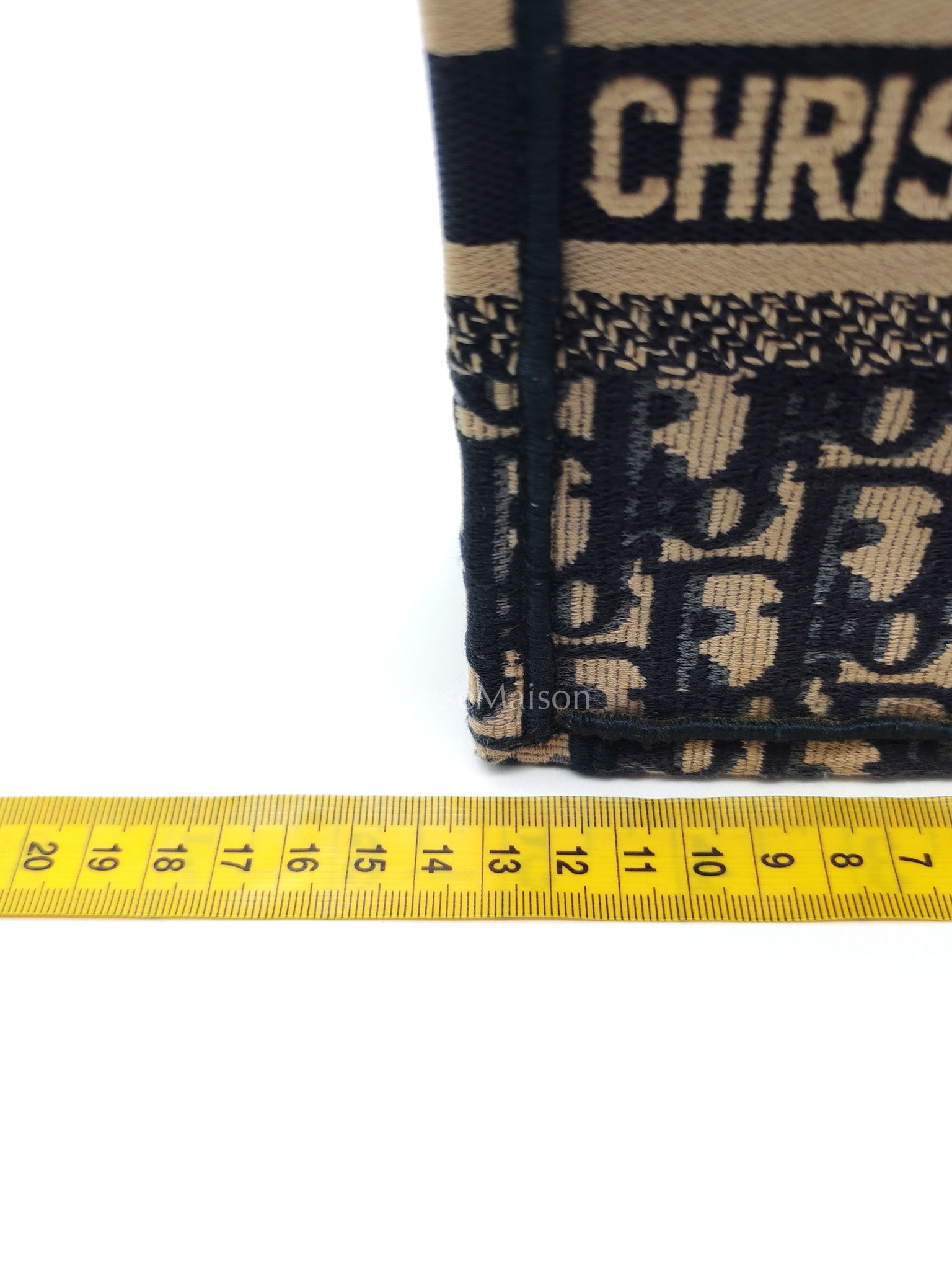 Christian Dior Mini Booktote Phone Bag in Blue Oblique Jacquard Canvas | Purse Maison Luxury Bags Shop