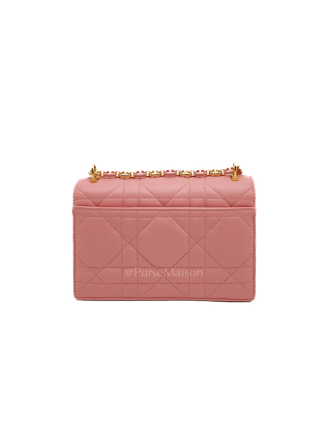 Miss Caro Mini in Pink Cannage Lambskin Leather Chain Bag | Purse Maison Luxury Bags Shop