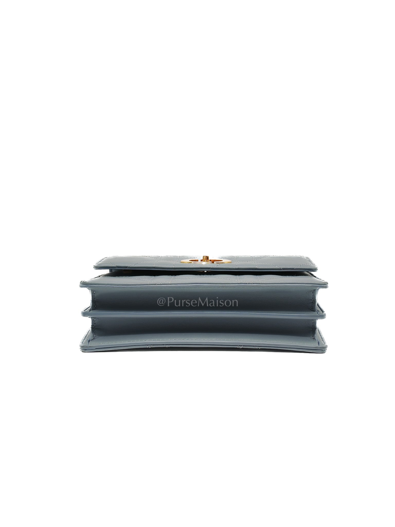 Miss Caro Mini Shoulder Bag in Cloud Blue Lambskin Leather Gold Hardware | Purse Maison Luxury Bags Shop