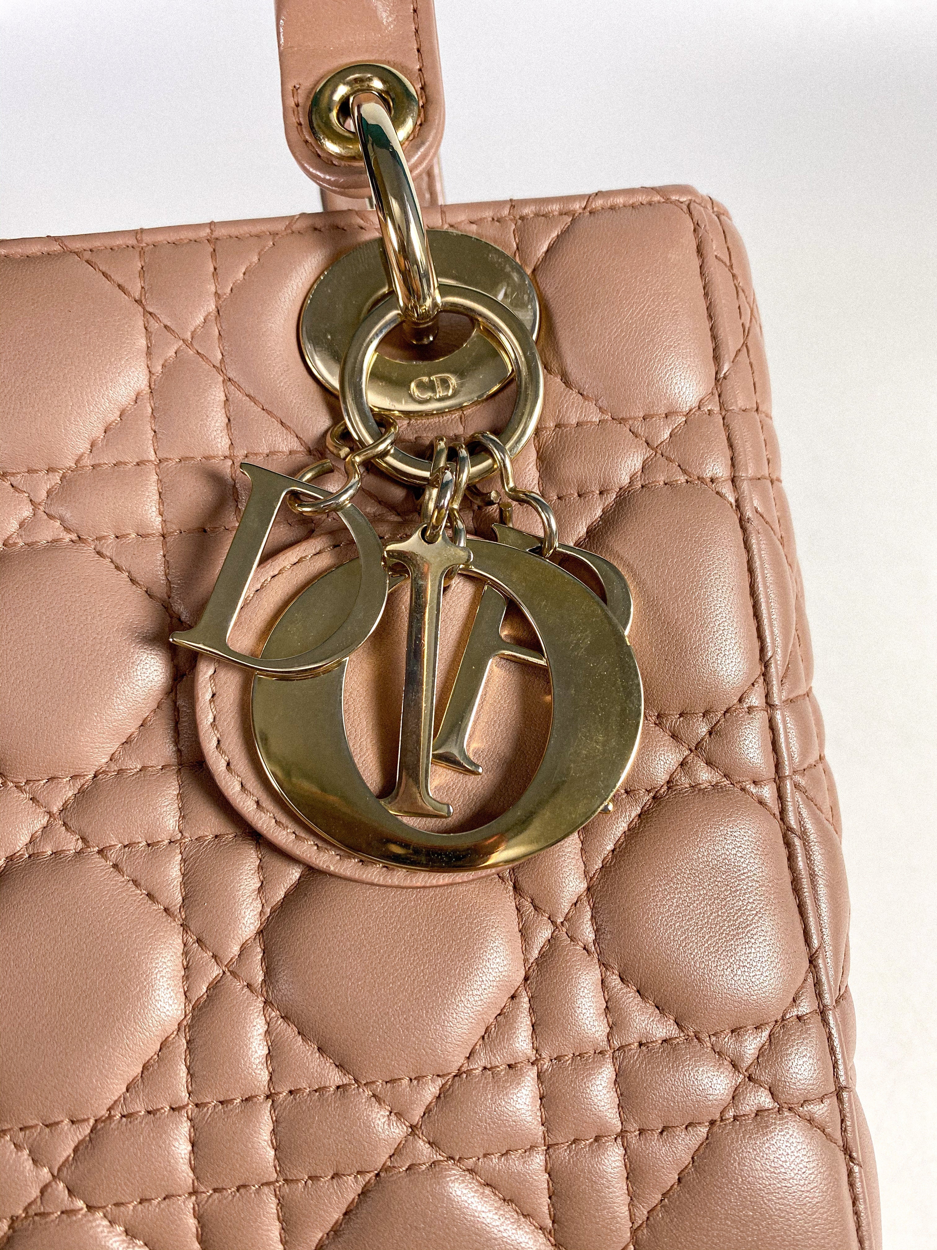 Christian Dior My ABCDior Lady Dior Blush Cannage Lambskin