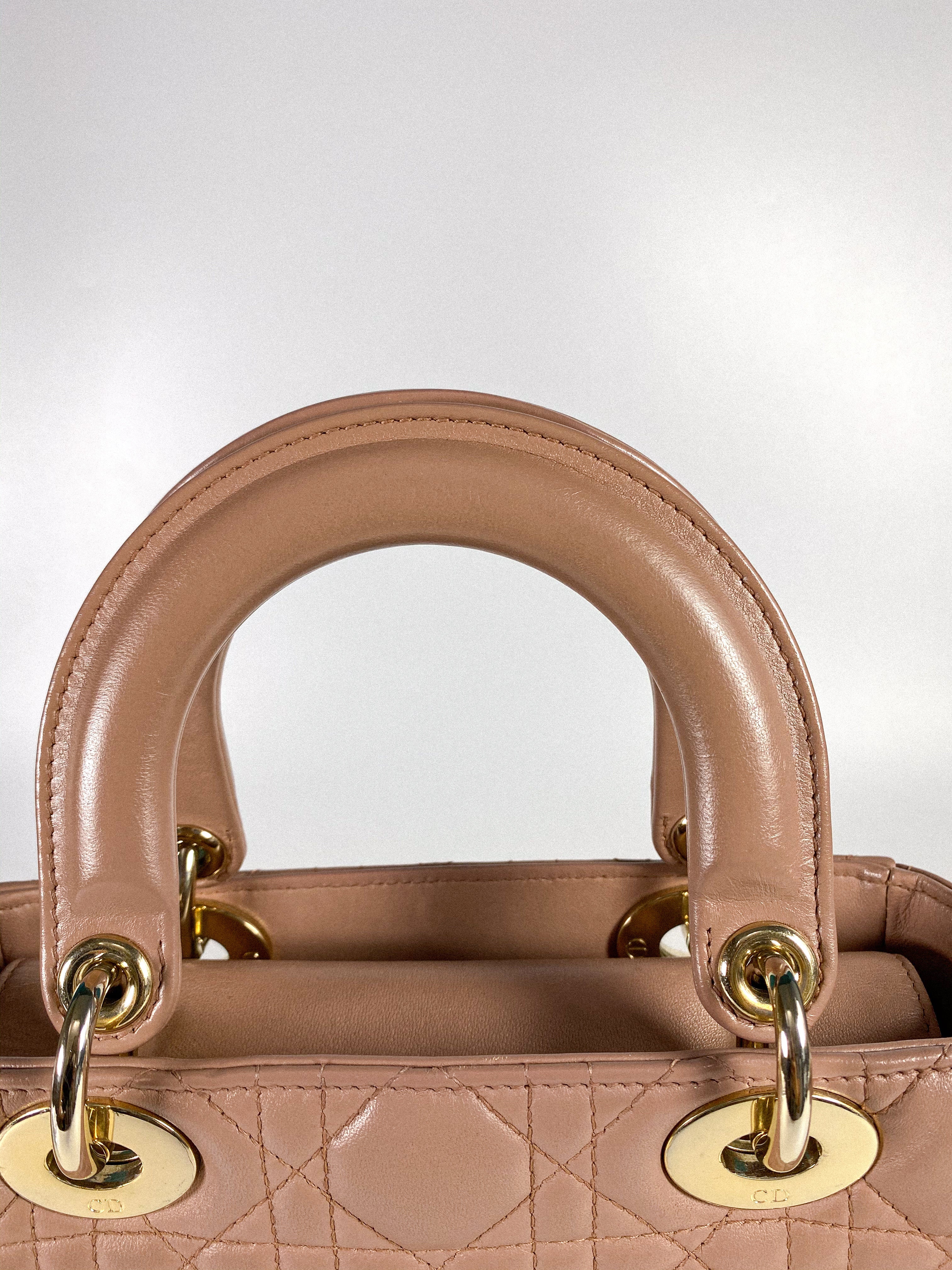 Christian Dior My ABCDior Lady Dior Blush Cannage Lambskin