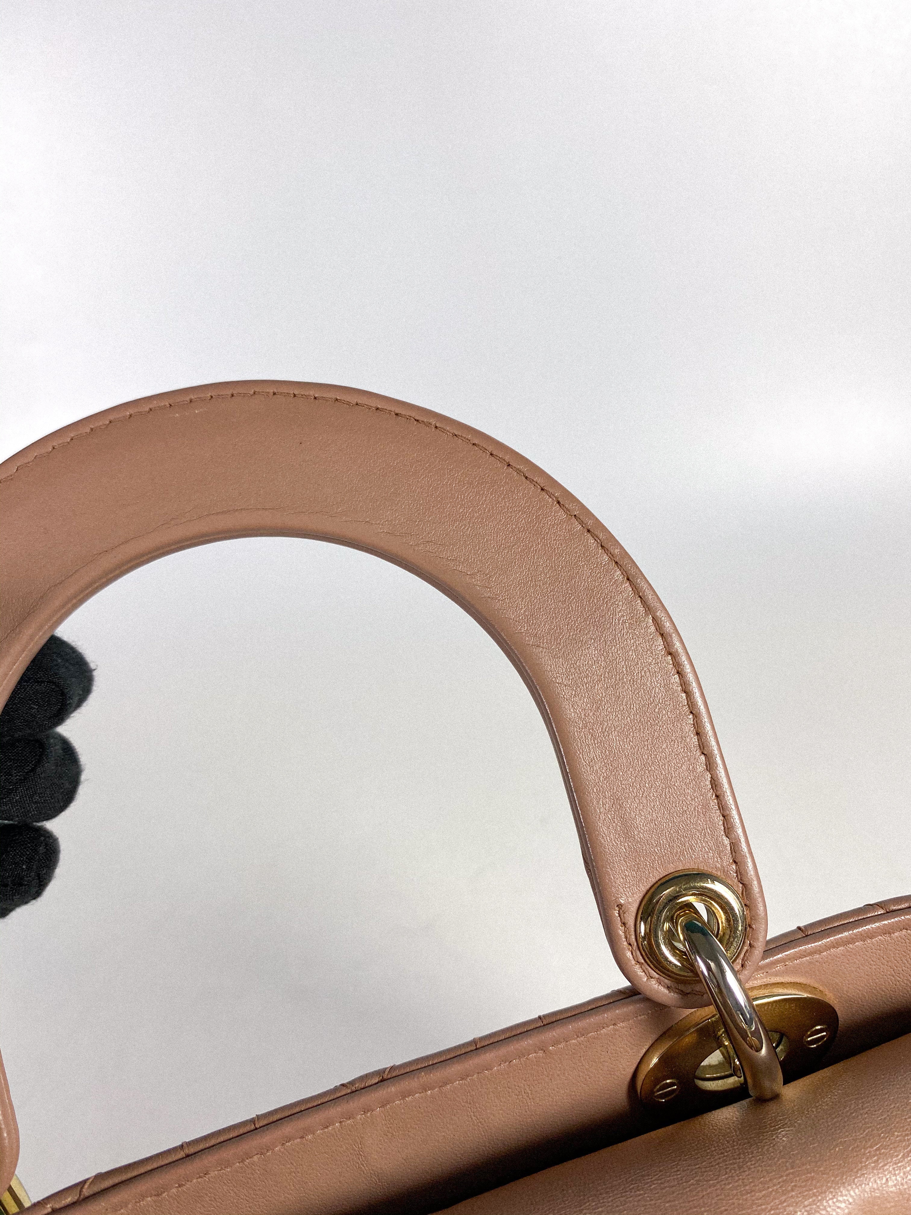 Christian Dior My ABCDior Lady Dior Blush Cannage Lambskin
