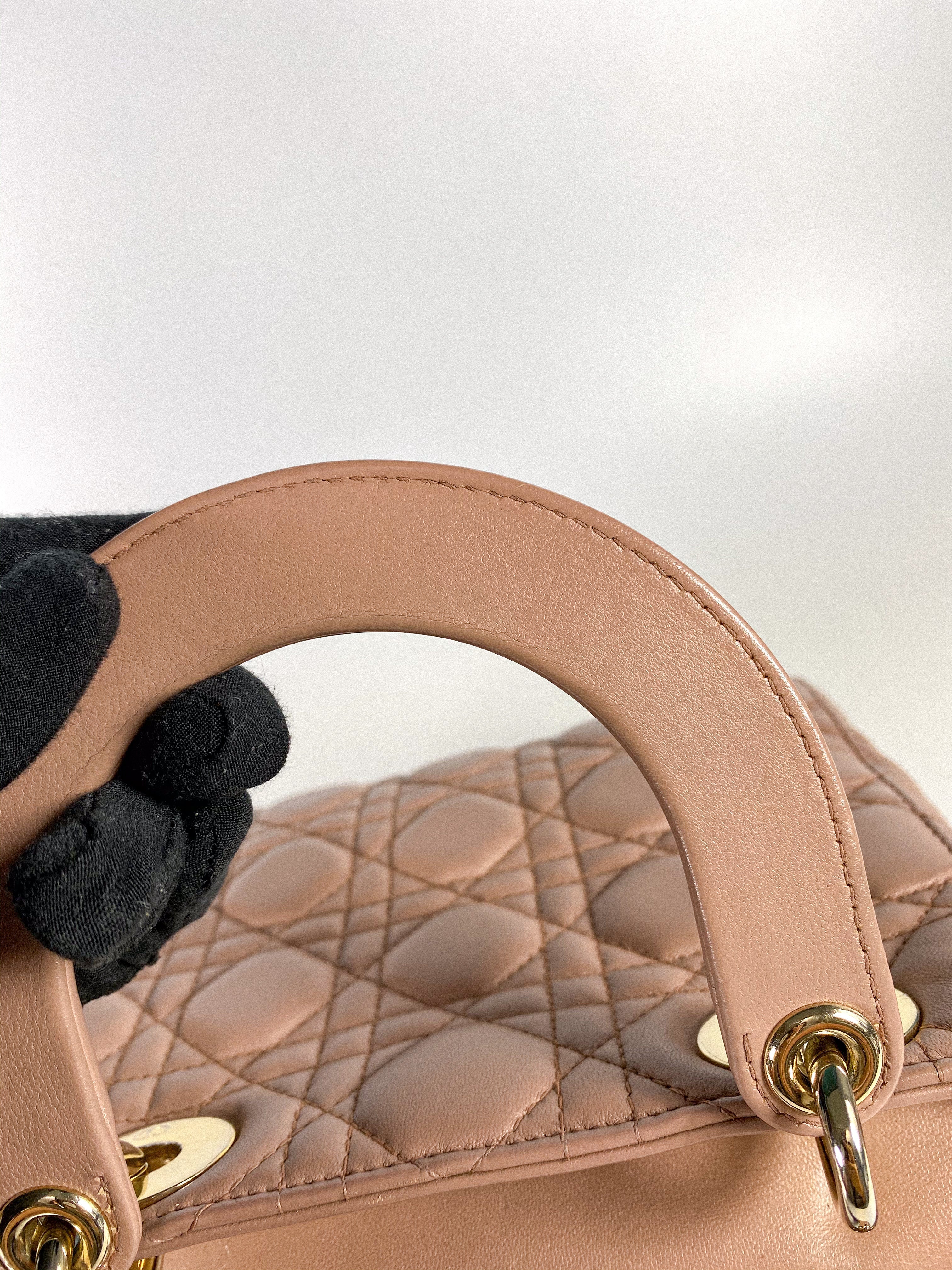 Christian Dior My ABCDior Lady Dior Blush Cannage Lambskin