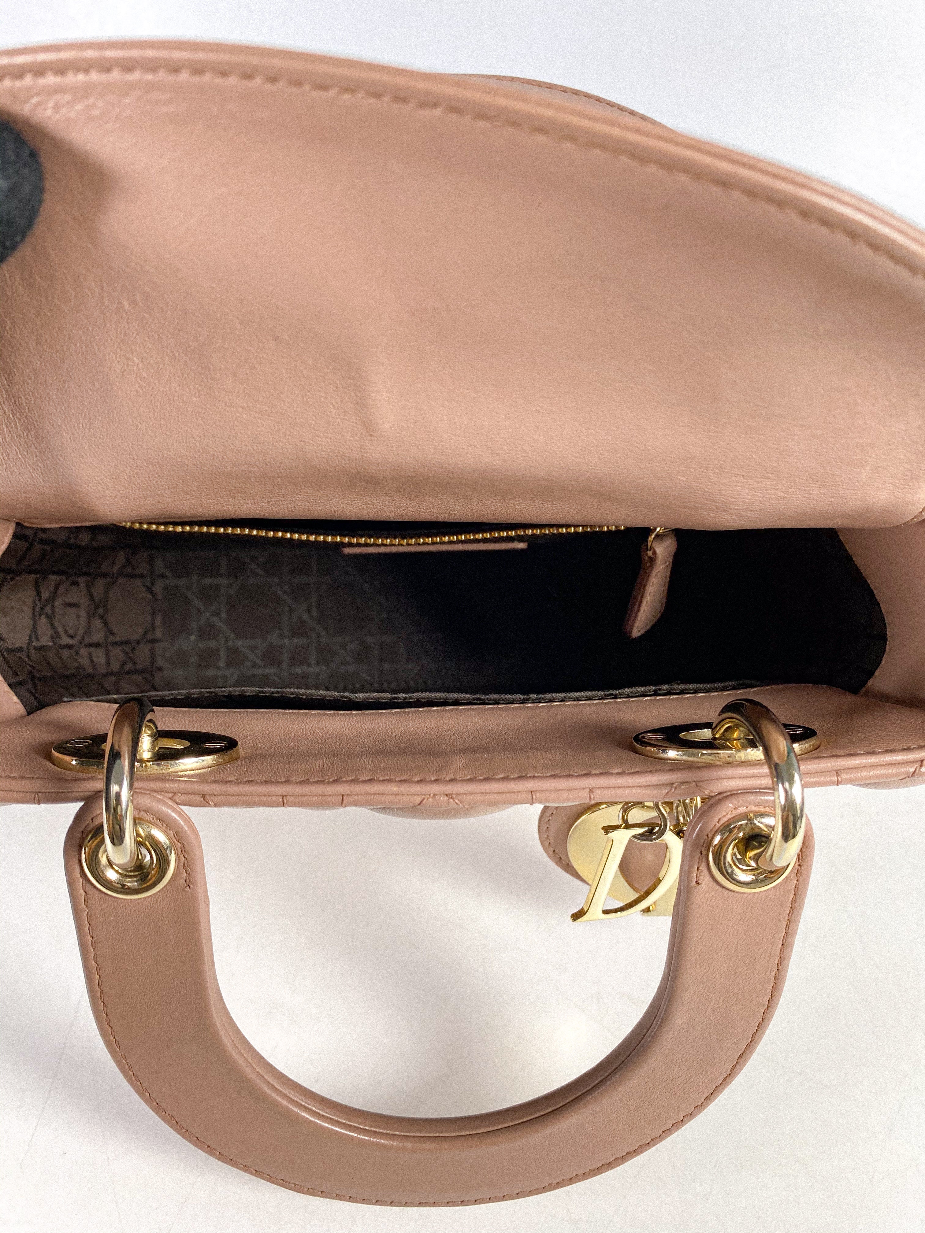 Christian Dior My ABCDior Lady Dior Blush Cannage Lambskin