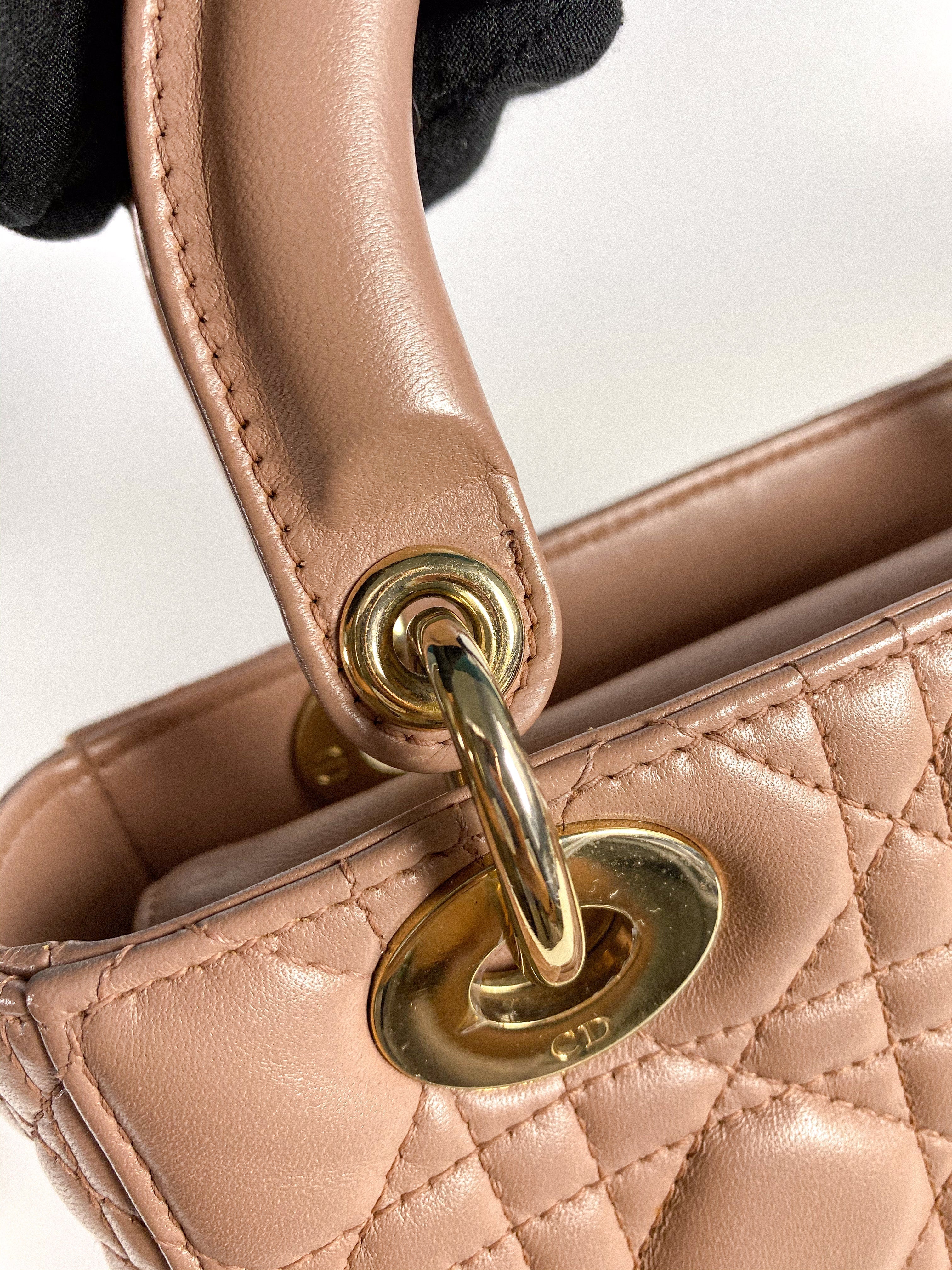 Christian Dior My ABCDior Lady Dior Blush Cannage Lambskin