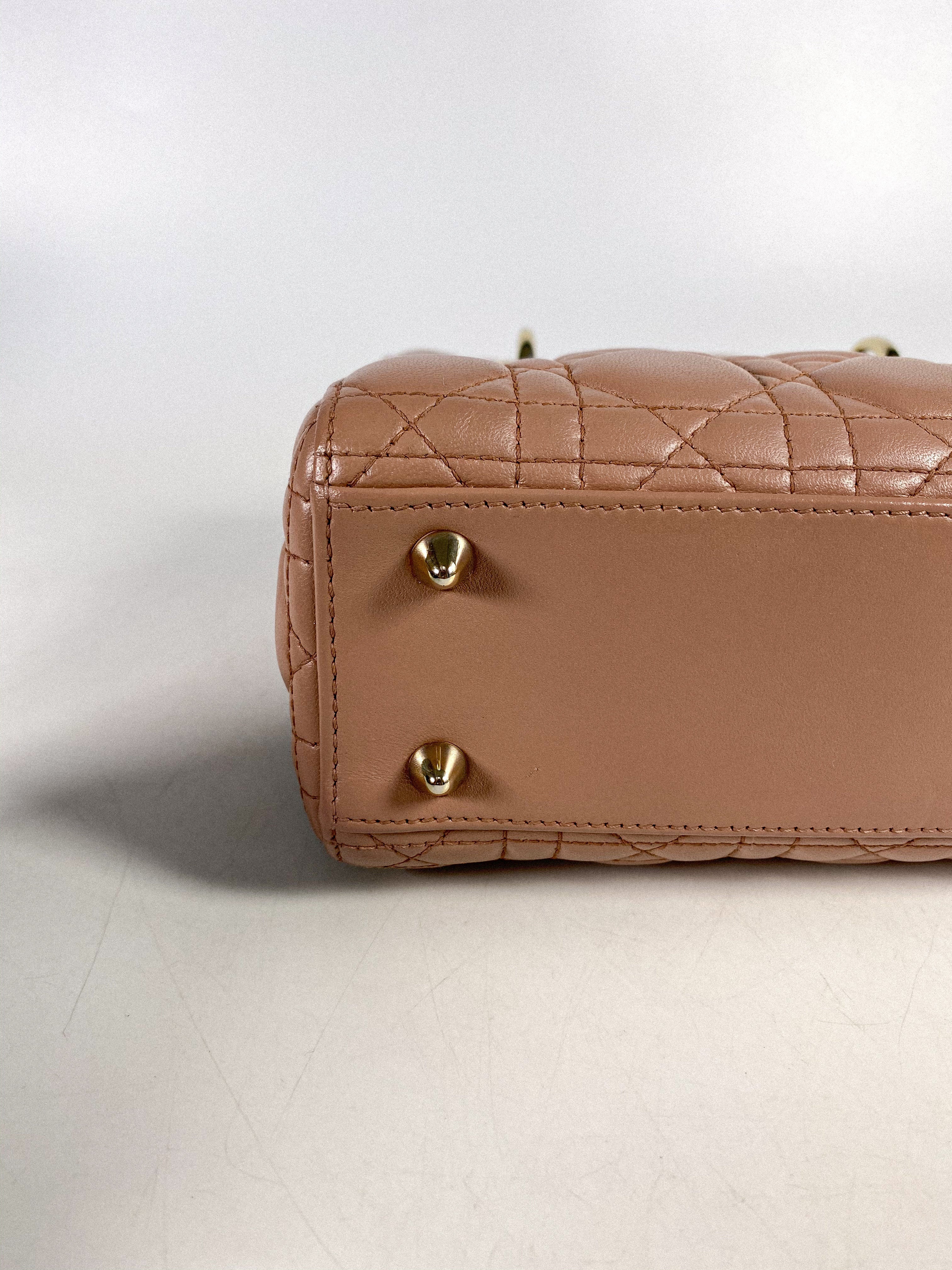 Christian Dior My ABCDior Lady Dior Blush Cannage Lambskin