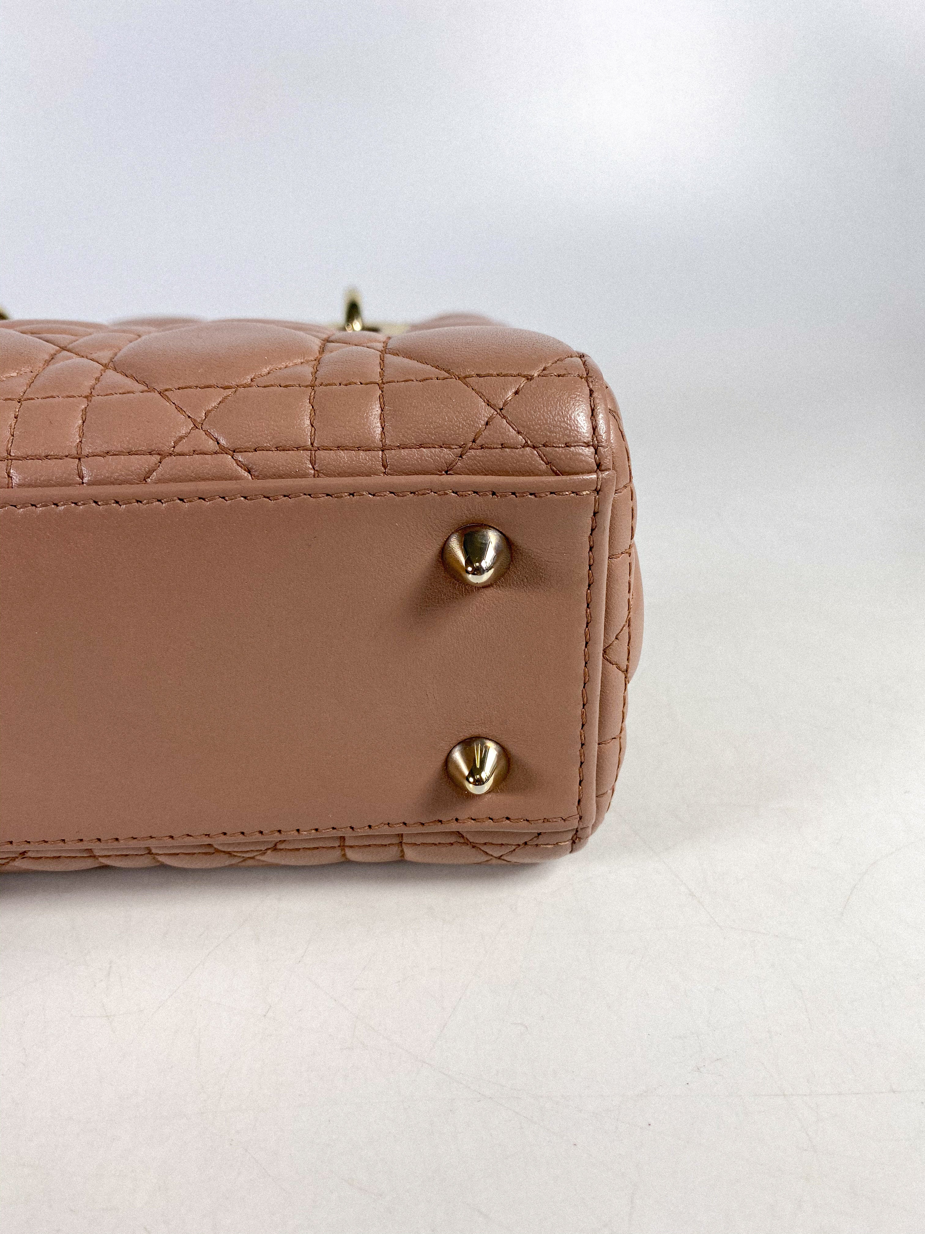 Christian Dior My ABCDior Lady Dior Blush Cannage Lambskin