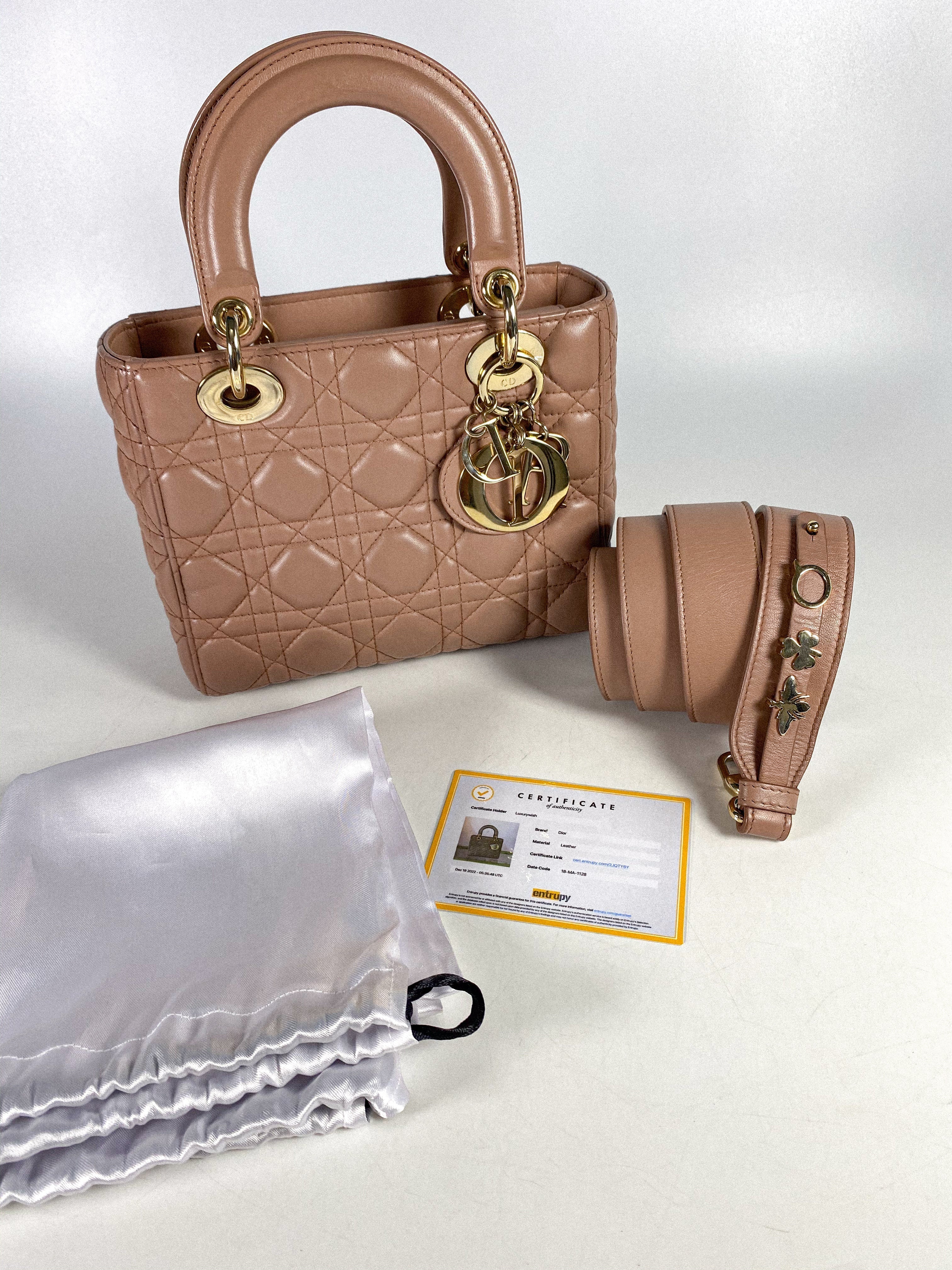Christian Dior My ABCDior Lady Dior Blush Cannage Lambskin