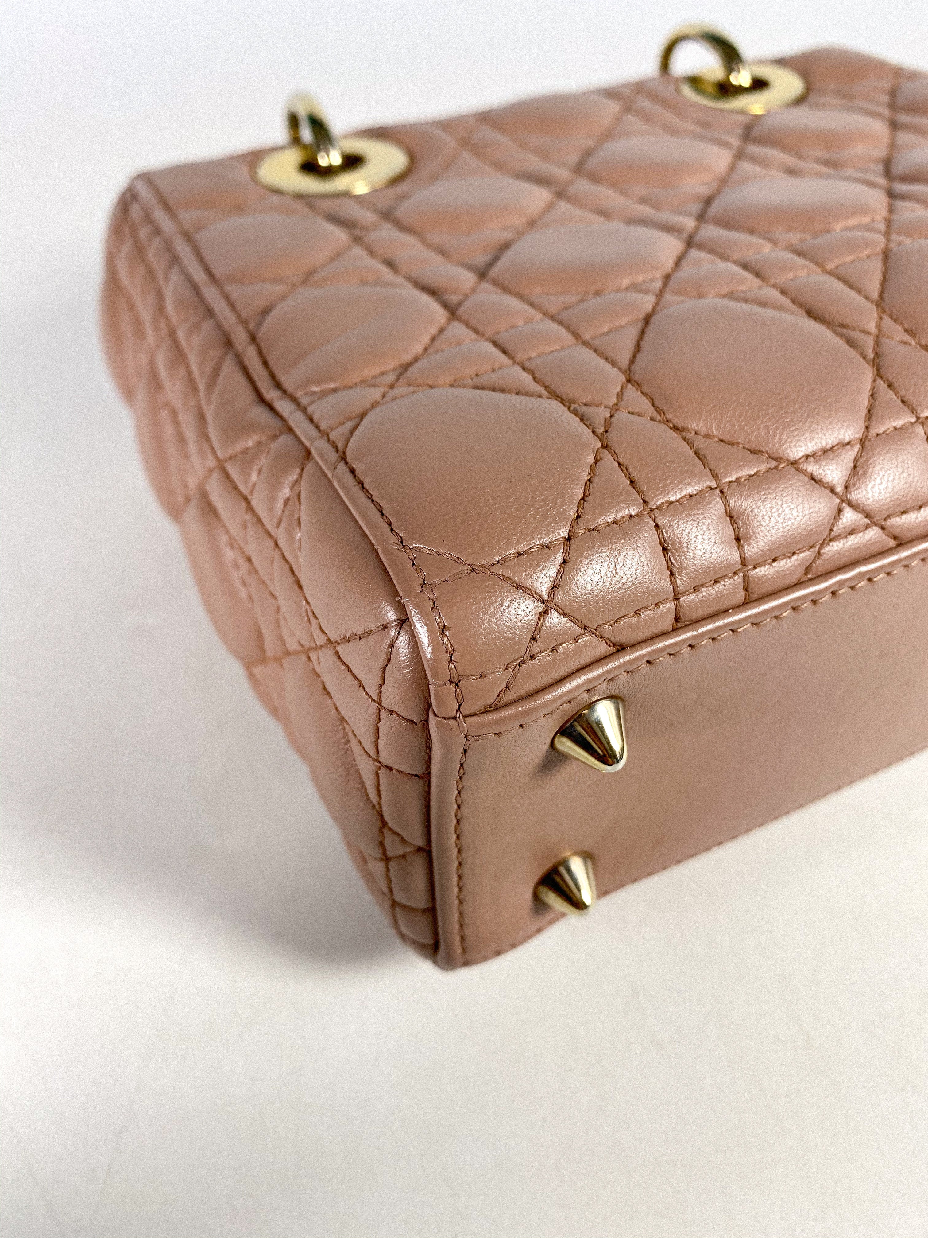 Christian Dior My ABCDior Lady Dior Blush Cannage Lambskin