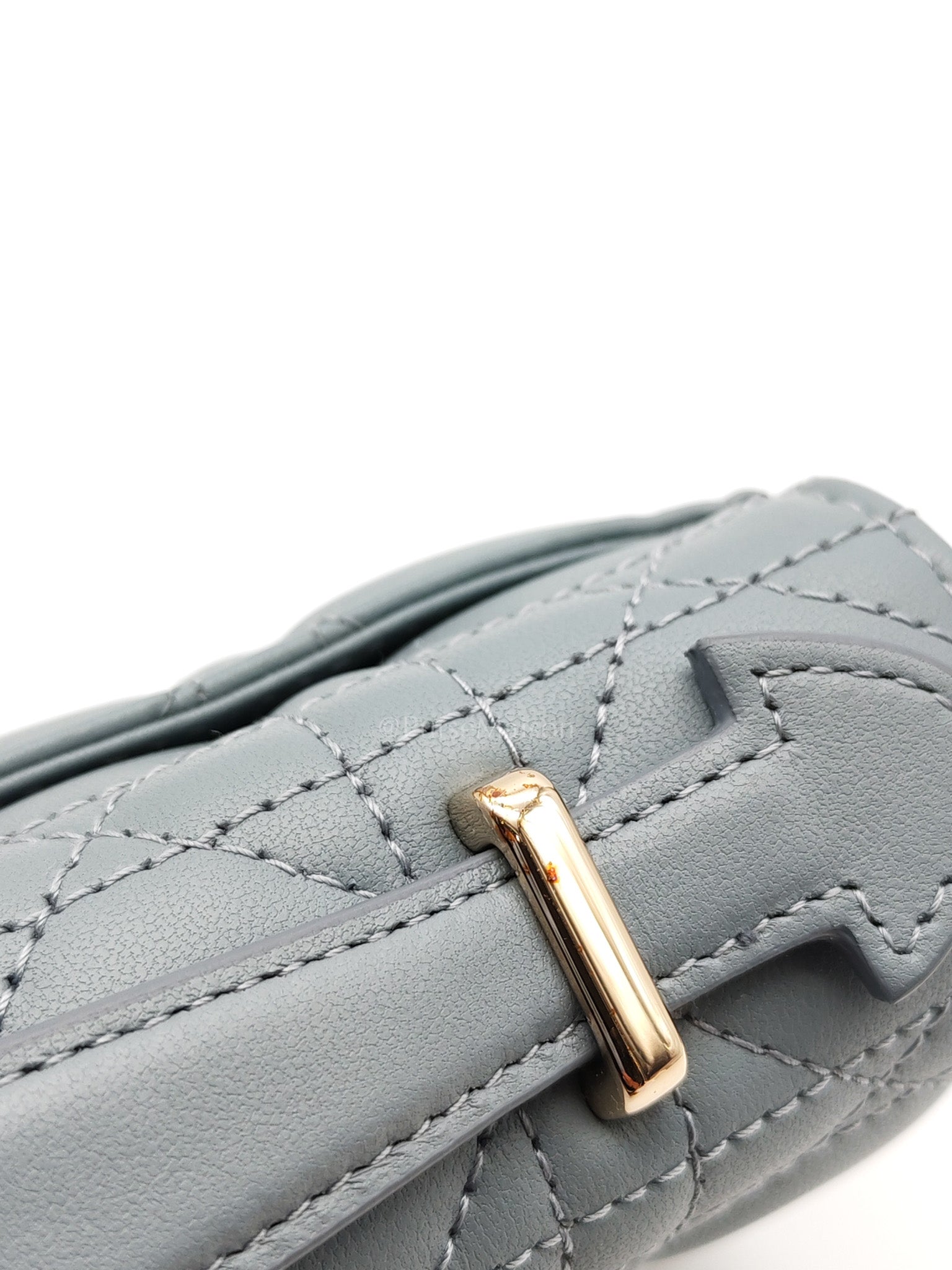My Dior Mini Top Handle Bag in Cloud Blue Cannage Lambskin Leather Light Gold Hardware | Purse Maison Luxury Bags Shop