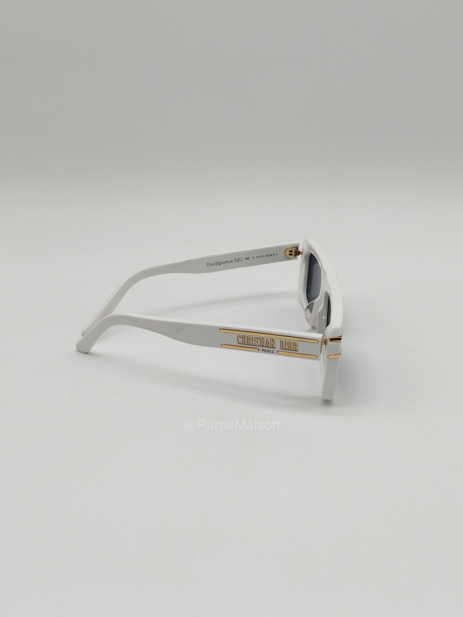 Christian Dior S2U Signature Sunglasses in White | Purse Maison Luxury Bags Shop