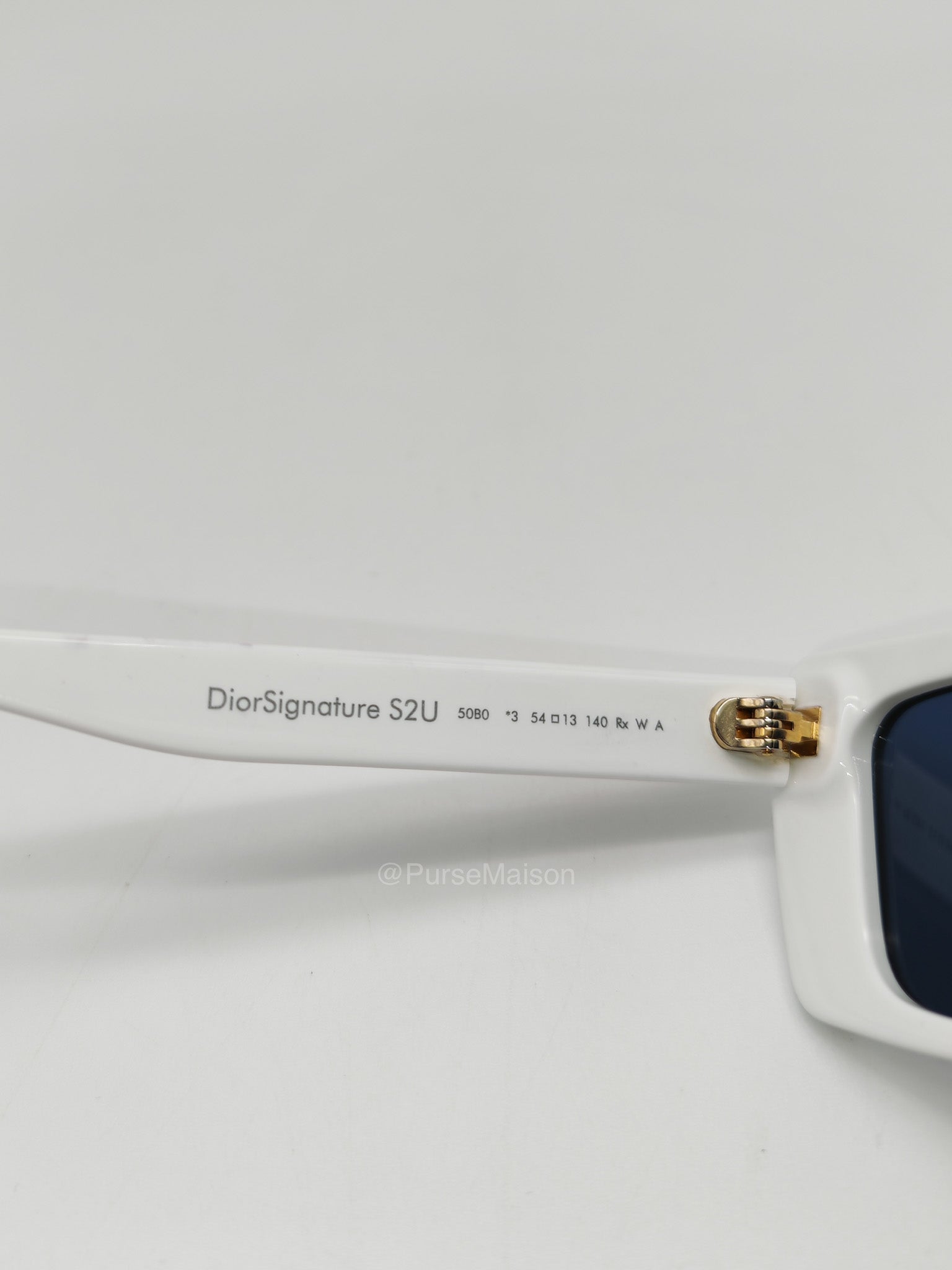 Christian Dior S2U Signature Sunglasses in White | Purse Maison Luxury Bags Shop