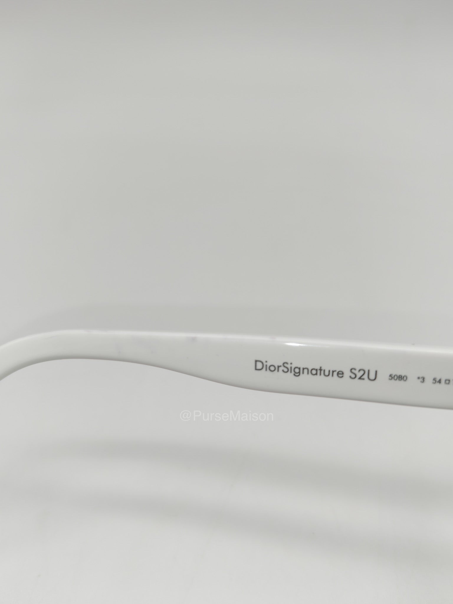 Christian Dior S2U Signature Sunglasses in White | Purse Maison Luxury Bags Shop