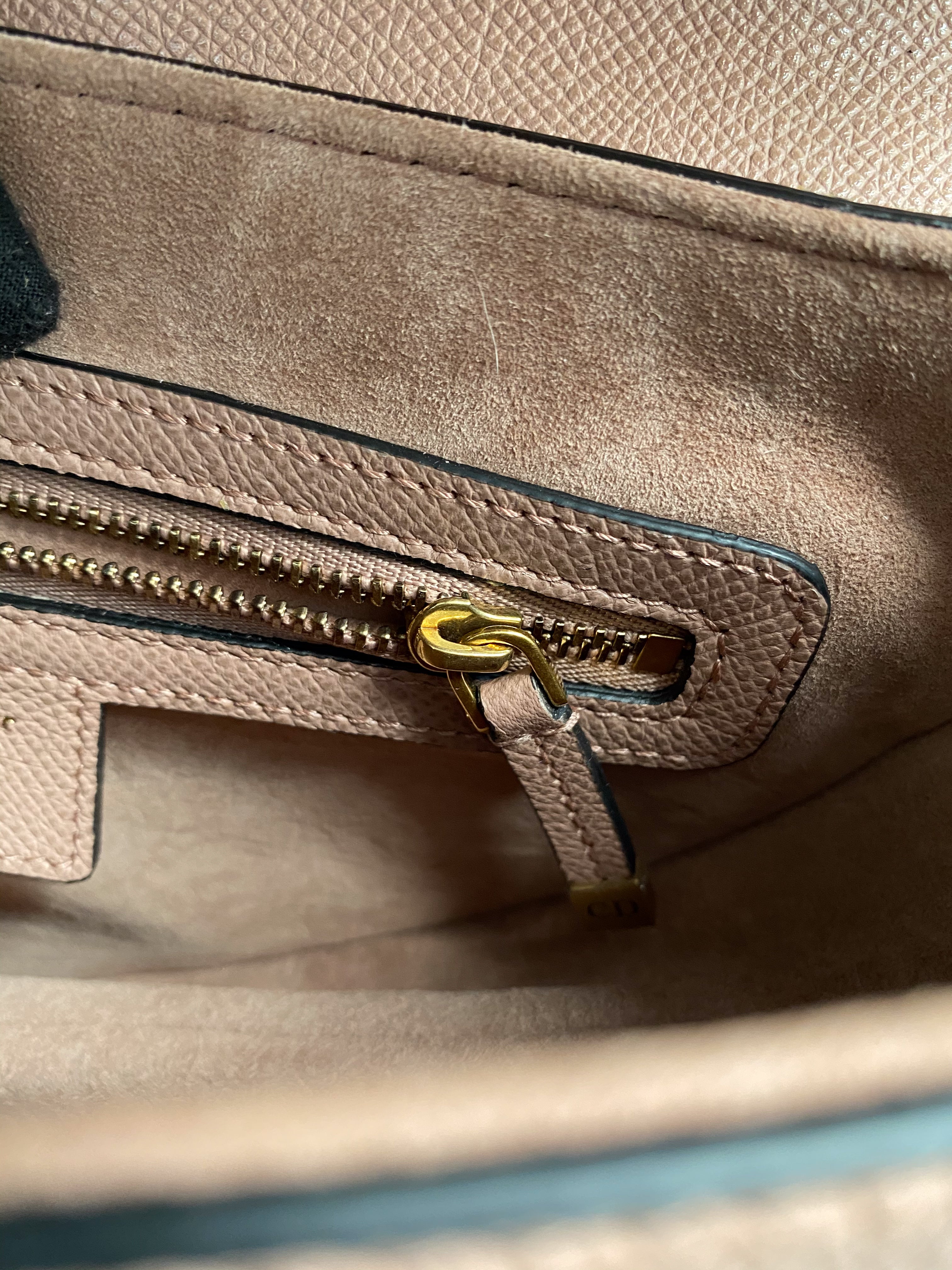 Christian Dior Saddle Blush Taupe Grained Calfskin Leather