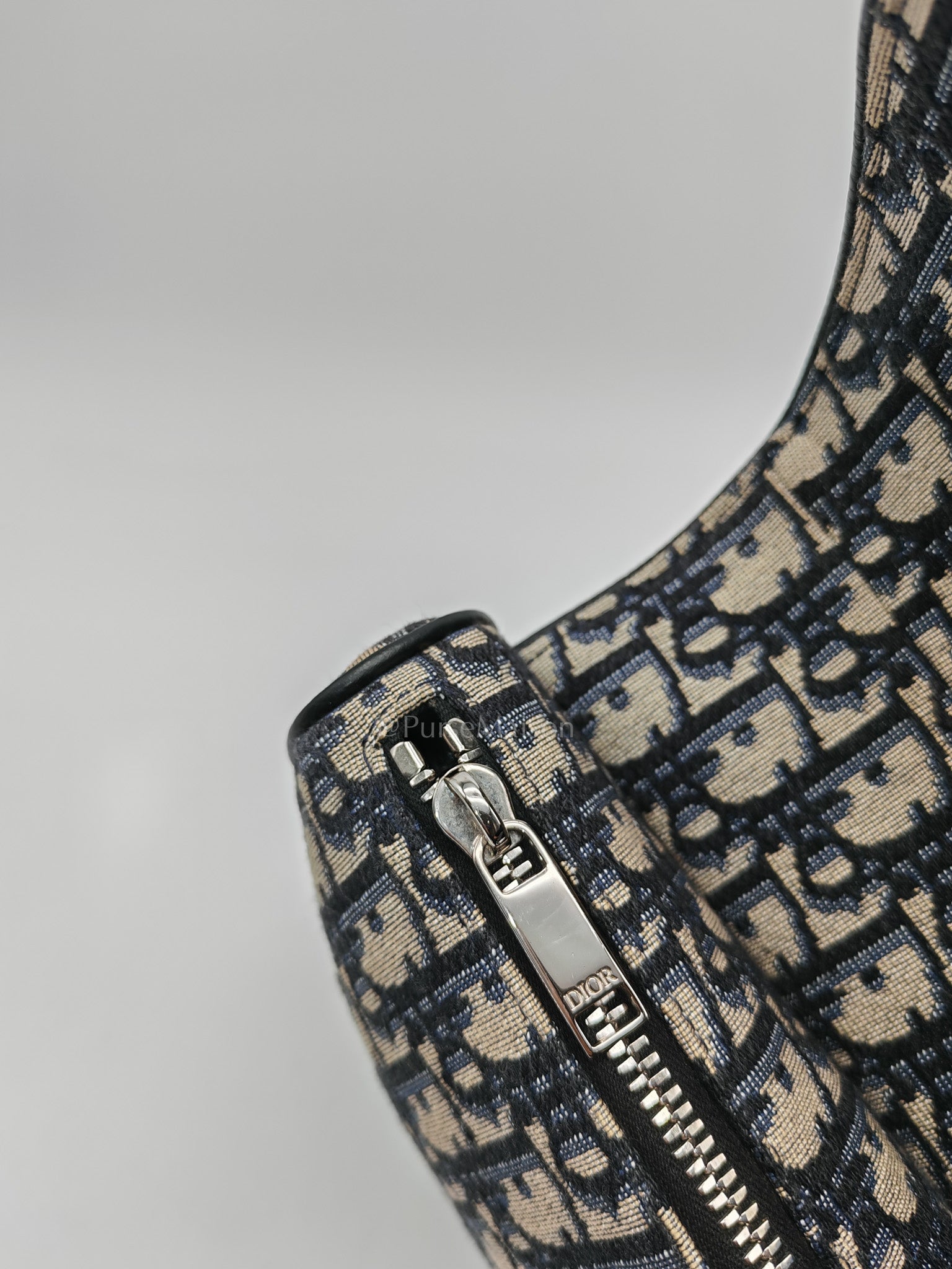 Saddle Chest Bag in Oblique Jacquard Canvas | Purse Maison Luxury Bags Shop