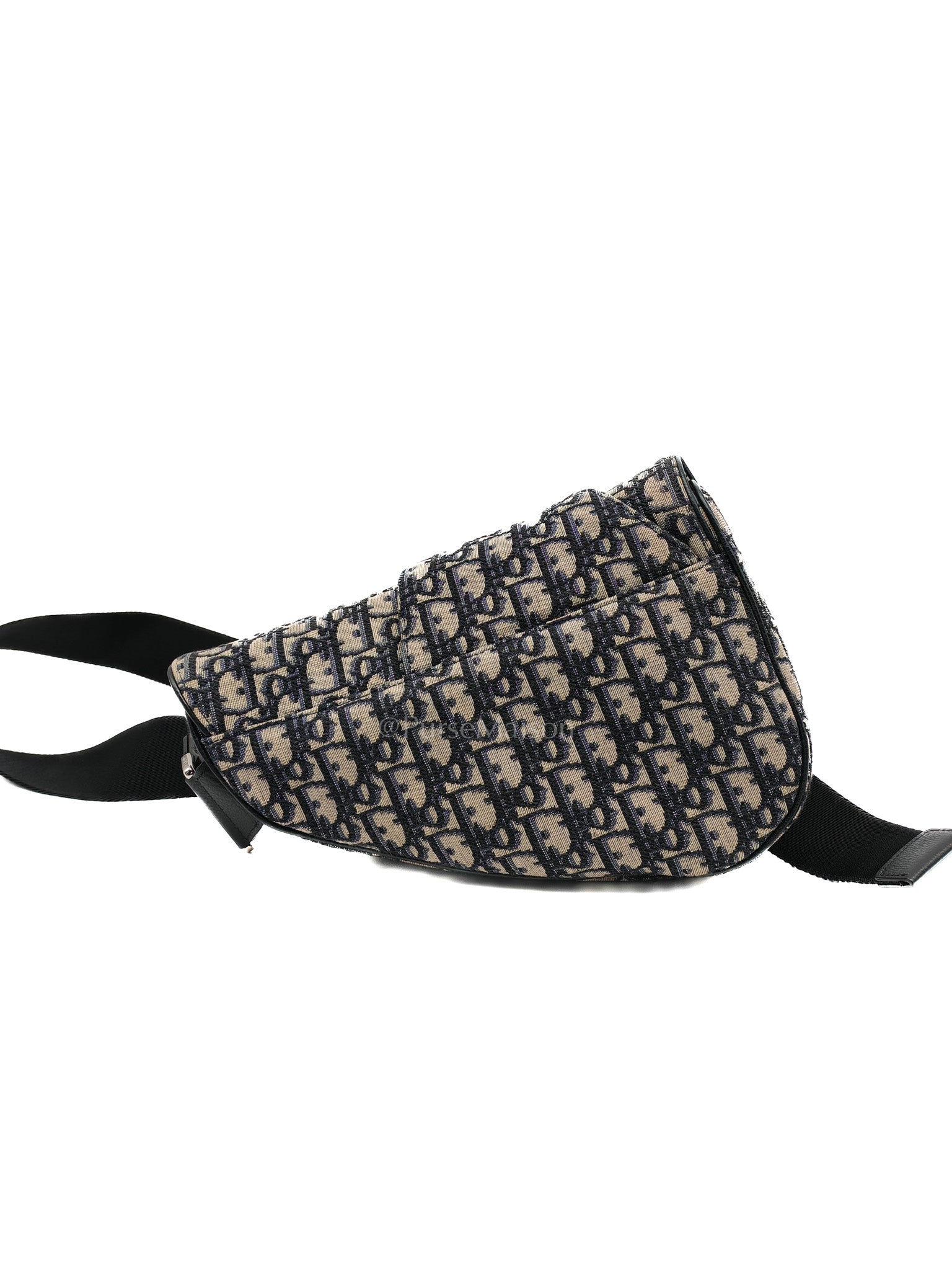 Saddle Chest Bag in Oblique Jacquard Canvas | Purse Maison Luxury Bags Shop