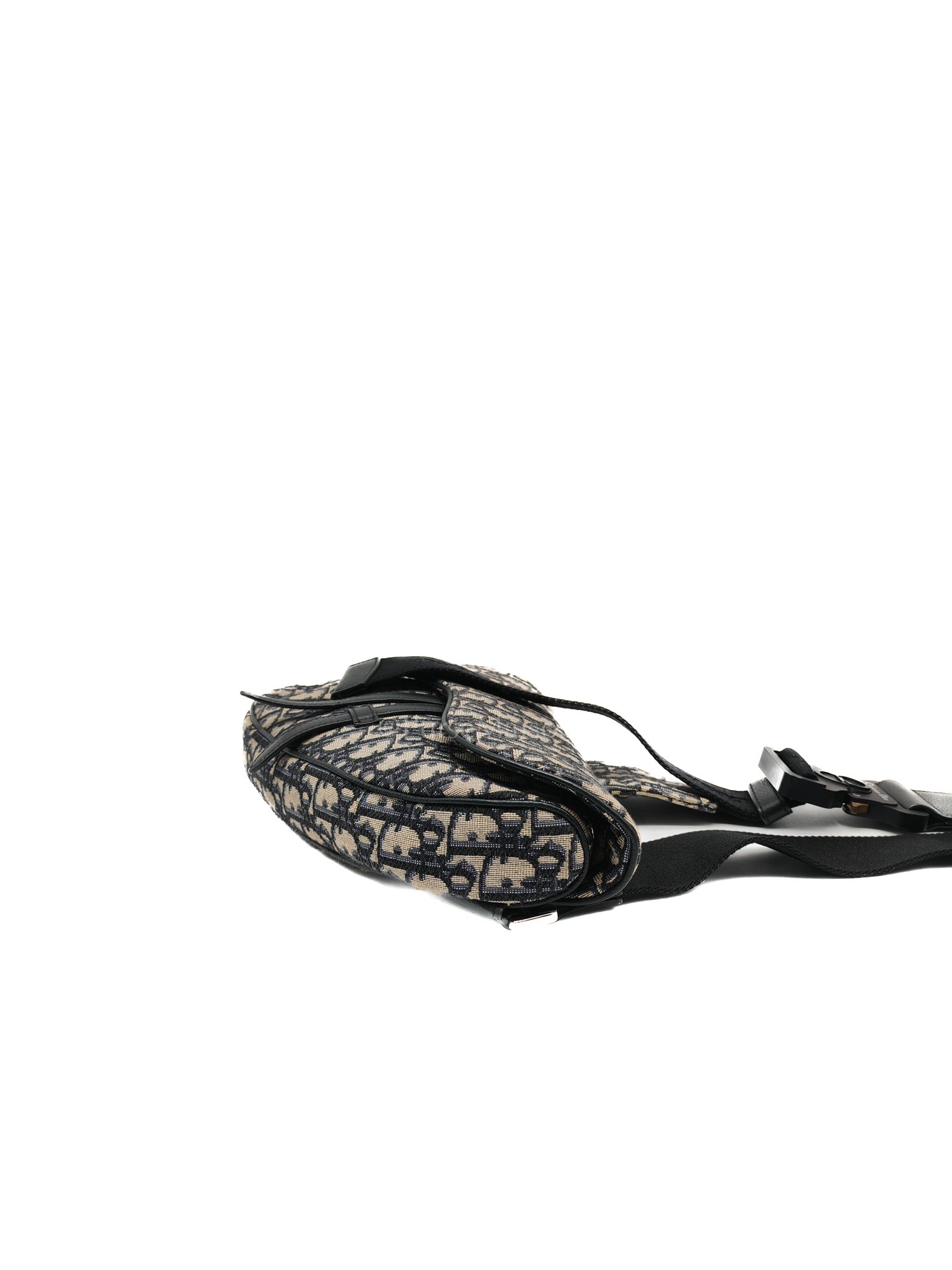 Saddle Chest Bag in Oblique Jacquard Canvas | Purse Maison Luxury Bags Shop