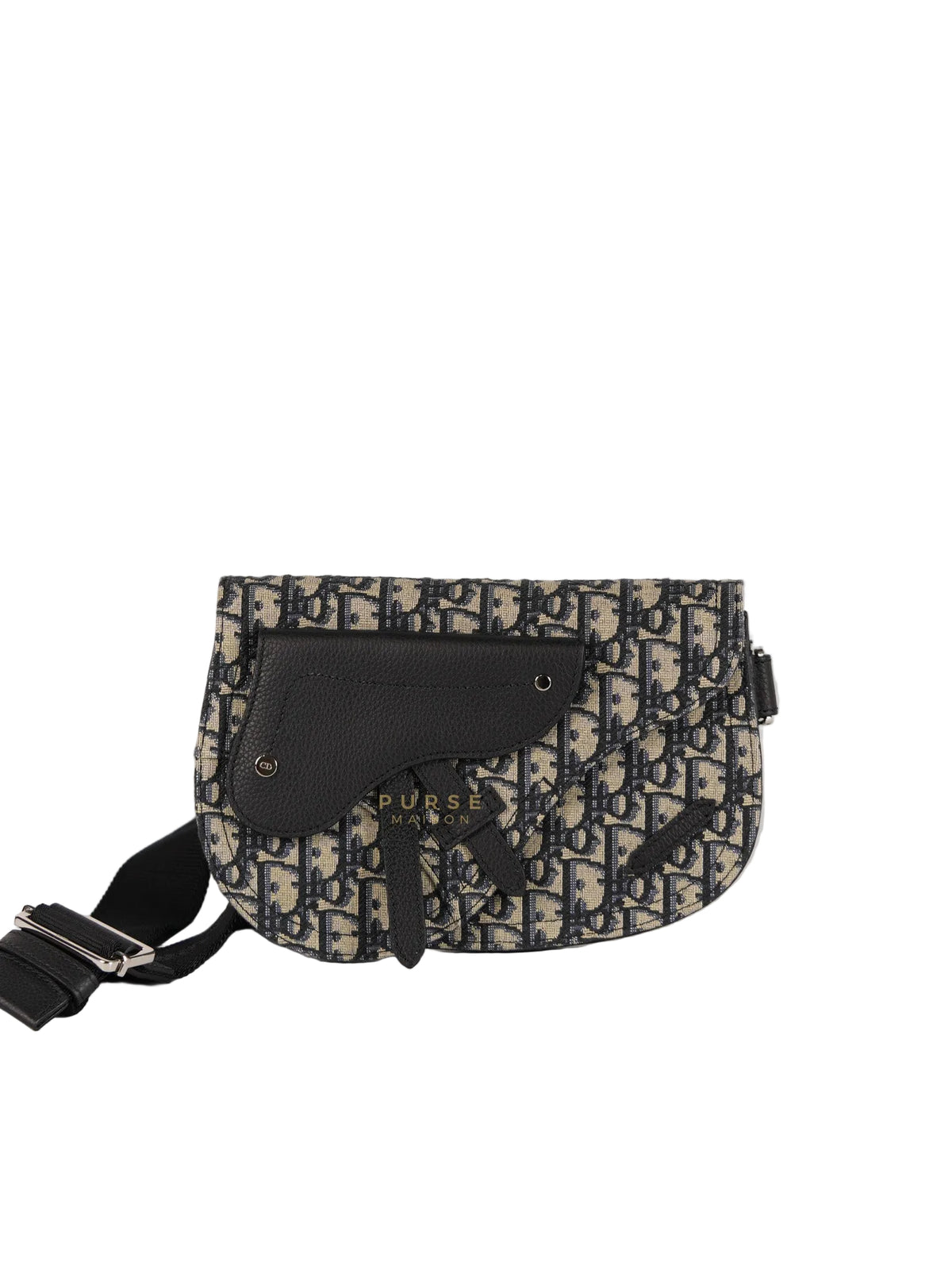 Saddle Messenger Bag Oblique Jacquard Canvas | Purse Maison Luxury Bags Shop