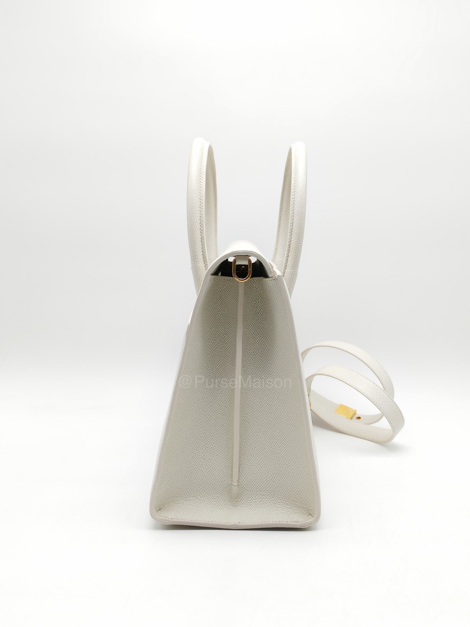 Christian Dior Saint Honore Tote Bag in Off White Grained Calfskin Leather Shoulder Bag | Purse Maison Luxury Bags Shop