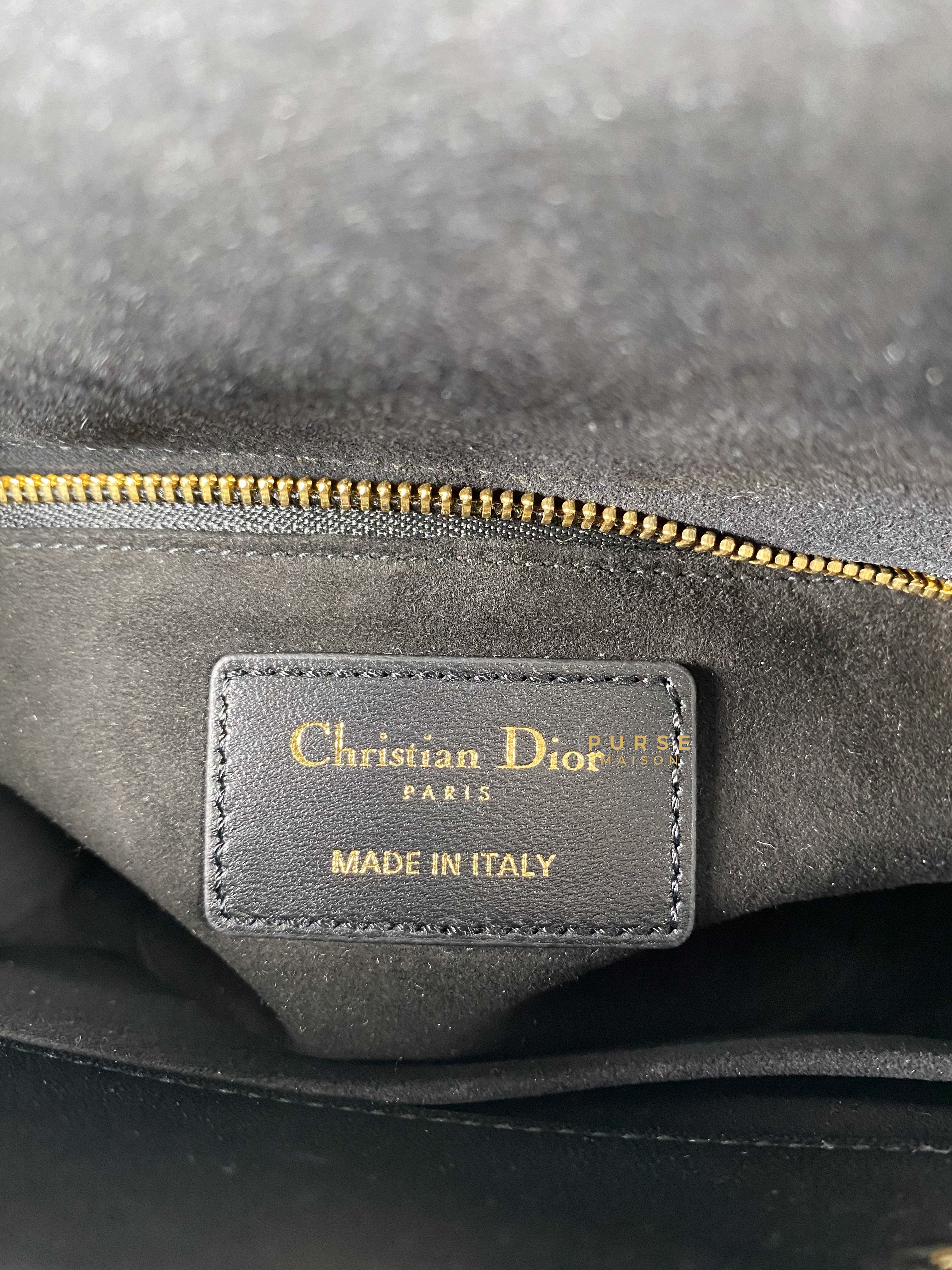 Christian Dior Small Lady Dior My ABCDior Black Cannage Lambskin (Year 2021) | Purse Maison Luxury Bags Shop