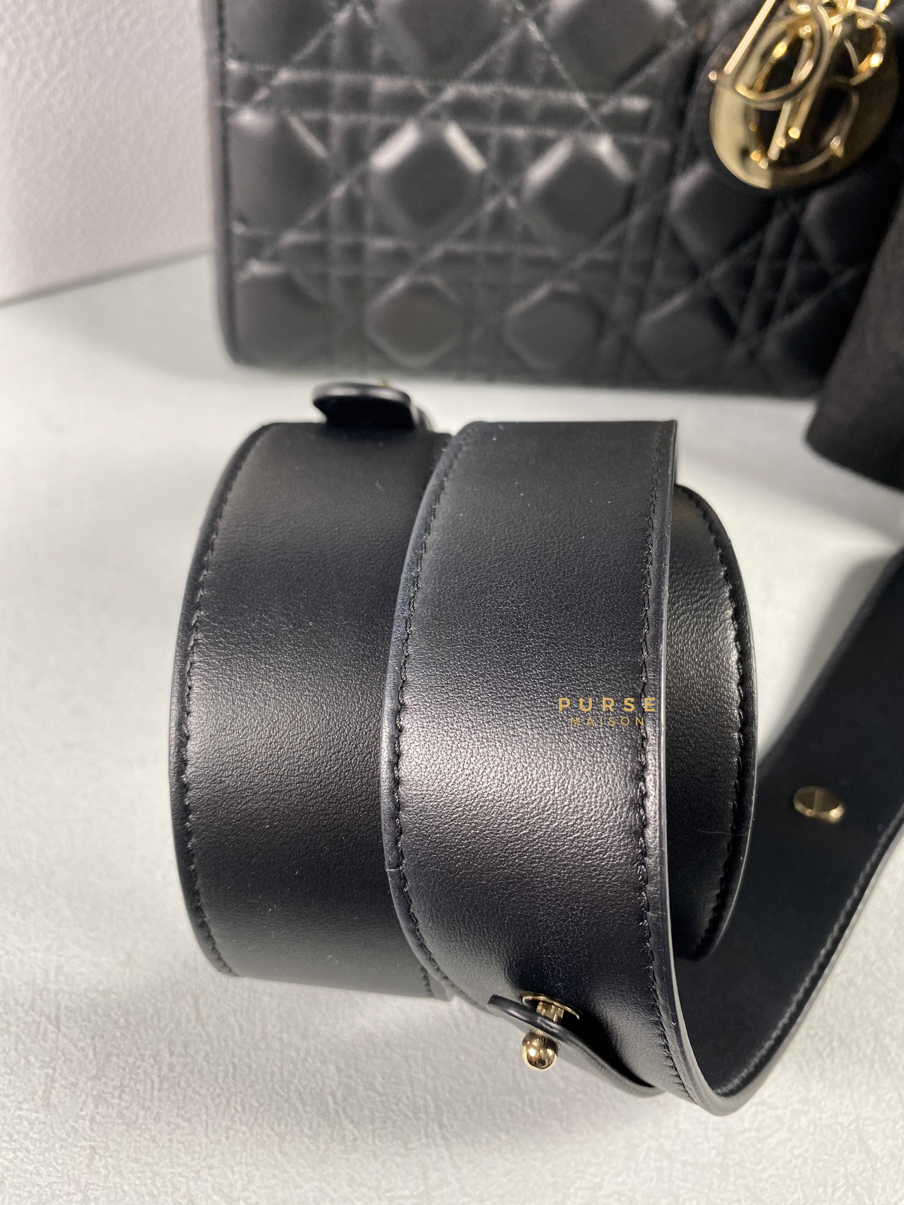 Christian Dior Small Lady Dior My ABCDior Black Cannage Lambskin (Year 2021) | Purse Maison Luxury Bags Shop