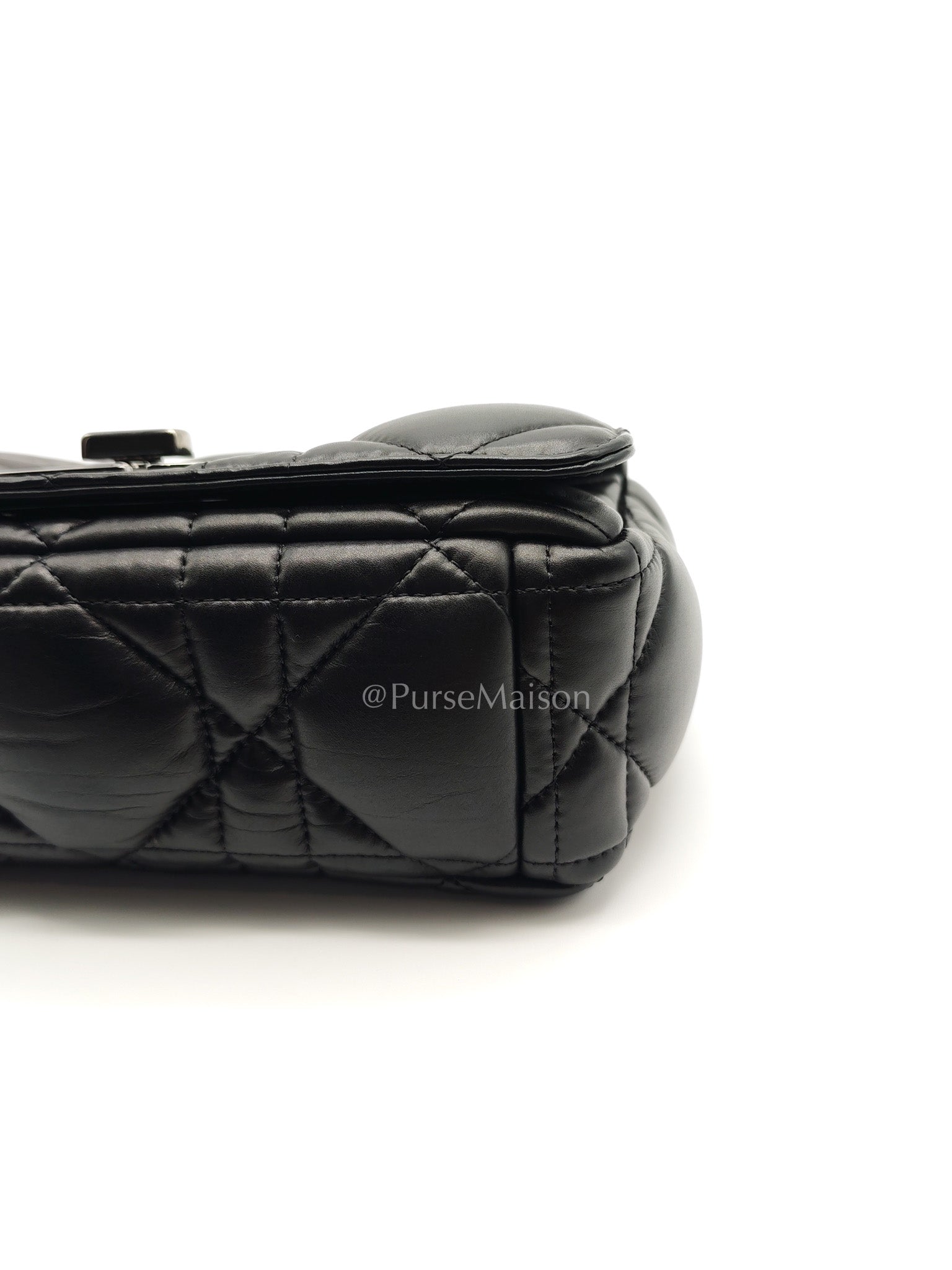 Christian Dior Soft Caro in Small Cannage Lambskin Leather Shoulder Bag | Purse Maison Luxury Bags Shop