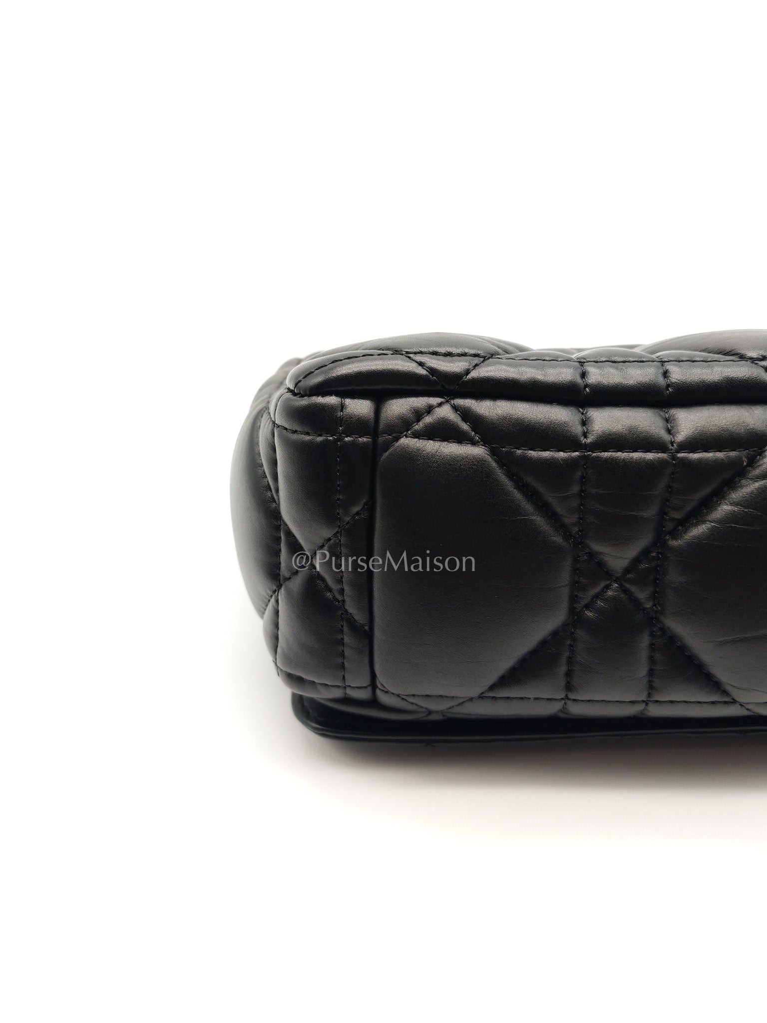 Christian Dior Soft Caro in Small Cannage Lambskin Leather Shoulder Bag | Purse Maison Luxury Bags Shop