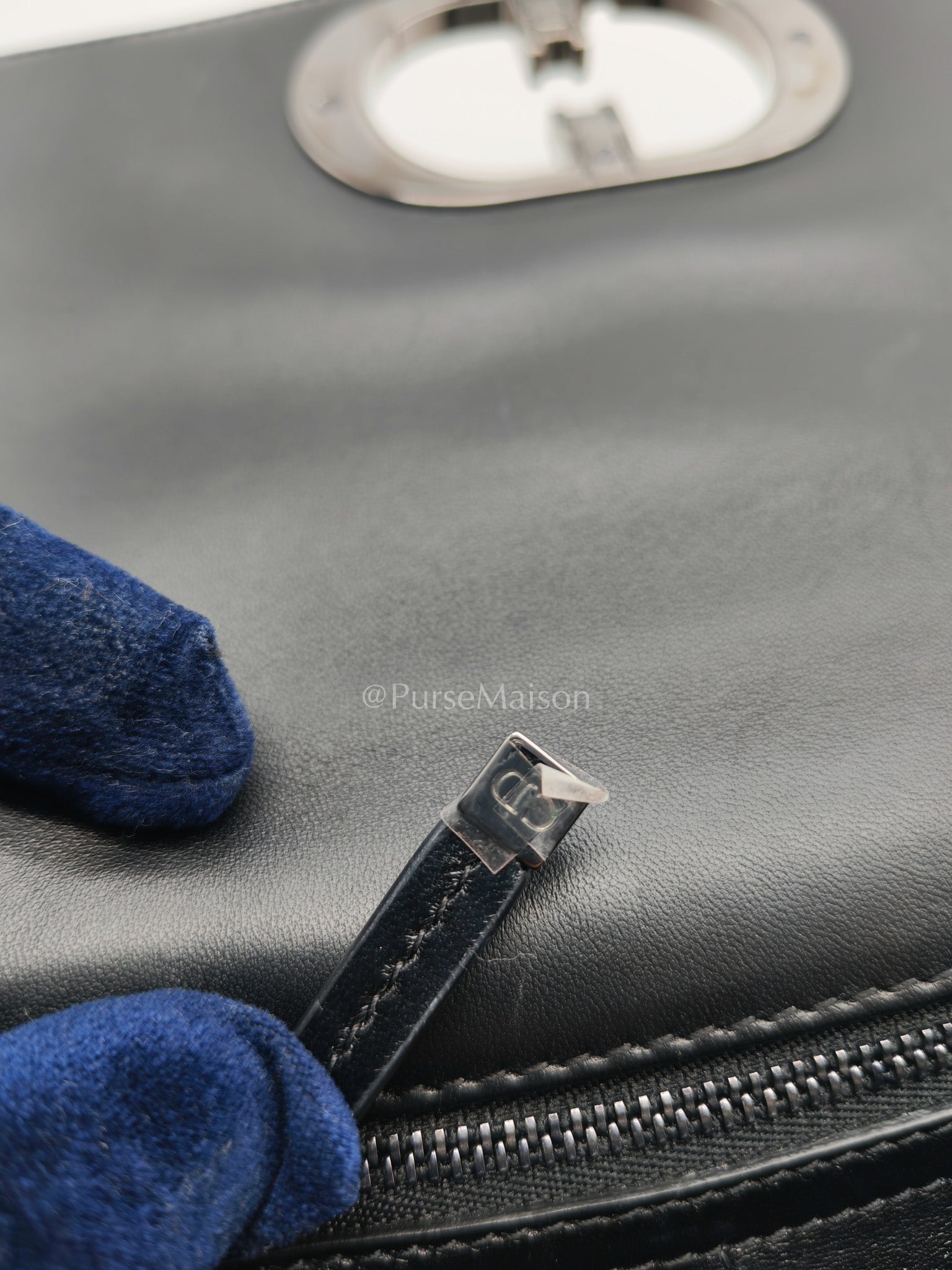 Christian Dior Soft Caro in Small Cannage Lambskin Leather Shoulder Bag | Purse Maison Luxury Bags Shop