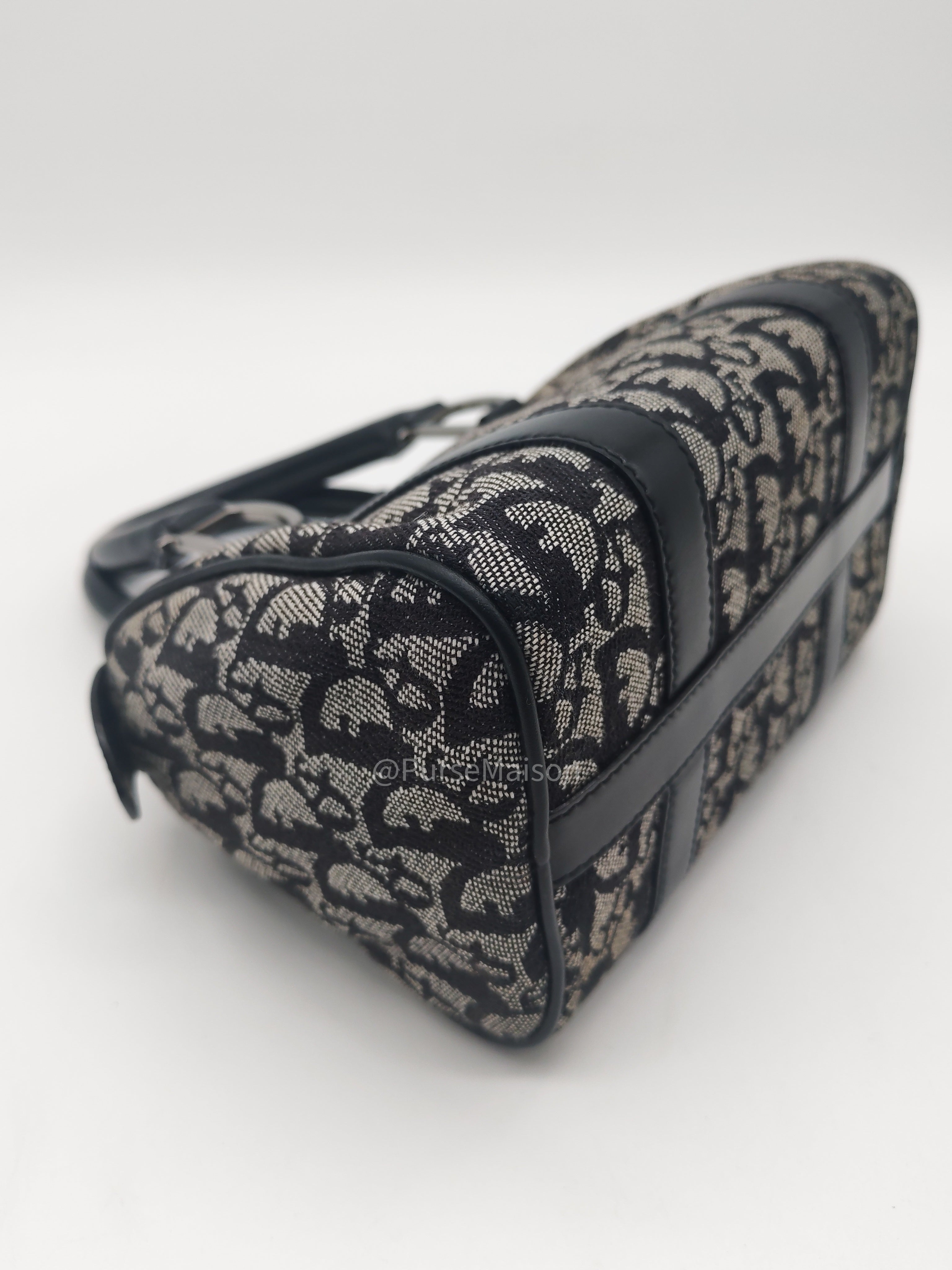 Christian Dior Vintage Boston Bag Mini in Trotter Monogram Canvas | Purse Maison Luxury Bags Shop