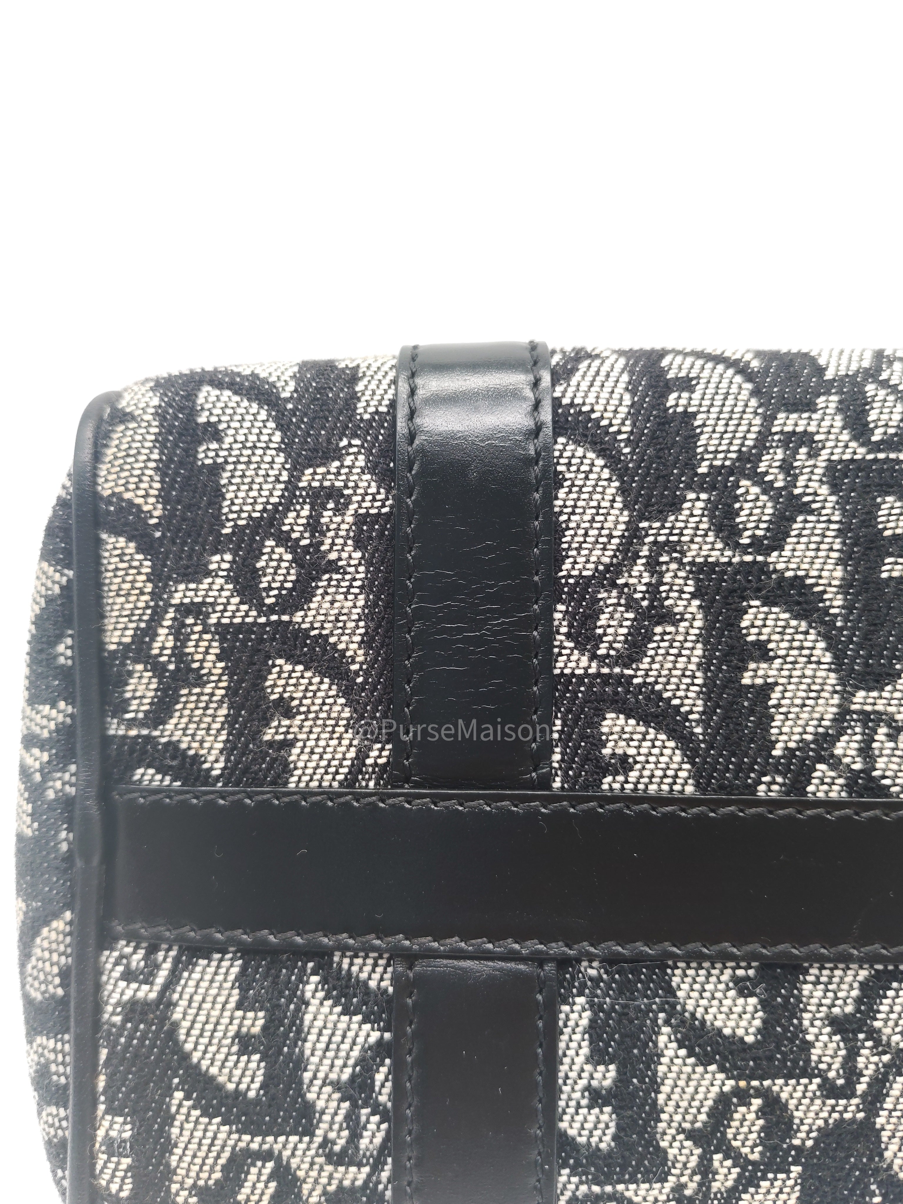 Christian Dior Vintage Boston Bag Mini in Trotter Monogram Canvas | Purse Maison Luxury Bags Shop