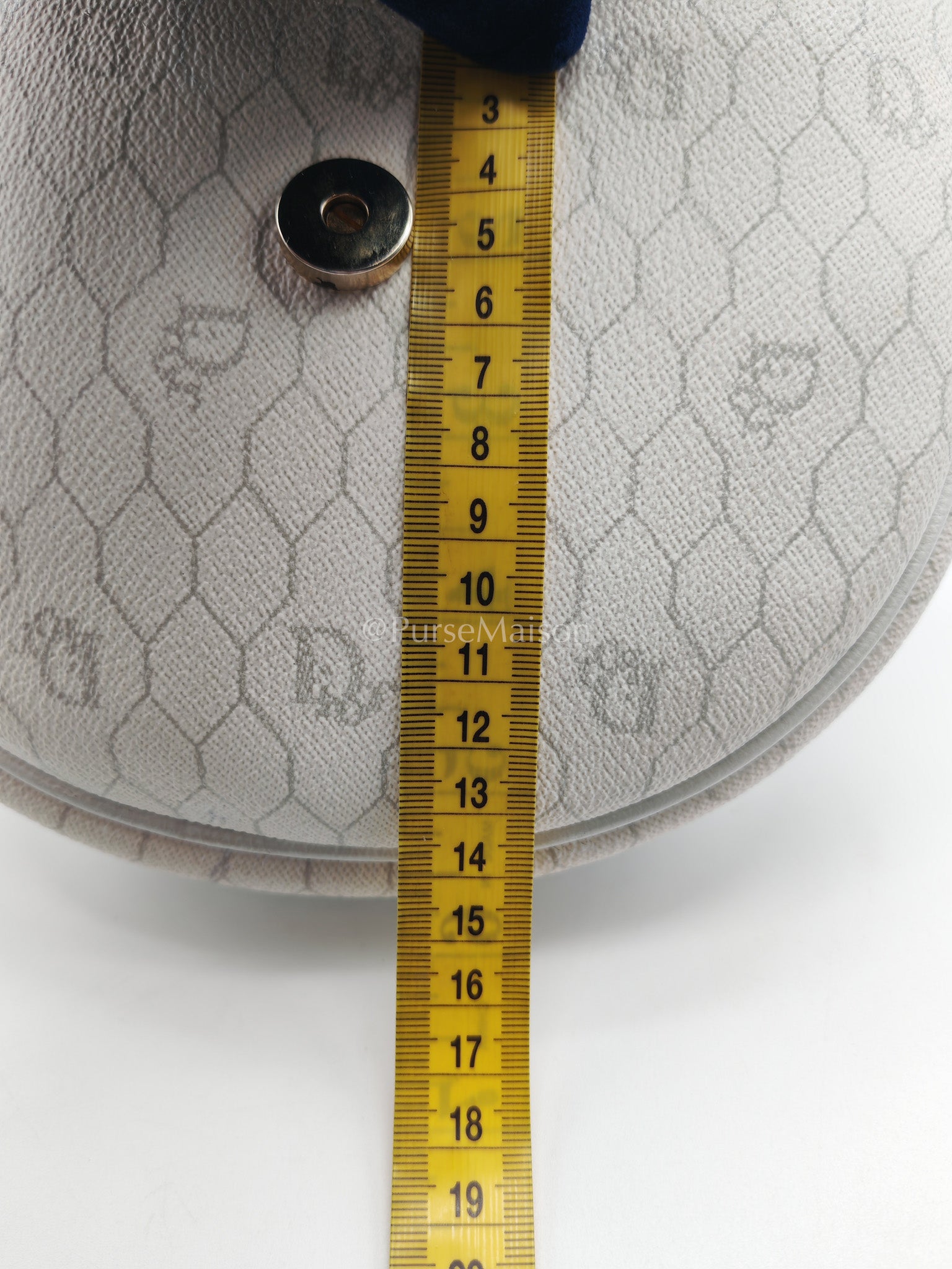 Christian Dior Vintage Honeycomb Canvas in White Shoulder Bag | Purse Maison Luxury Bags Shop