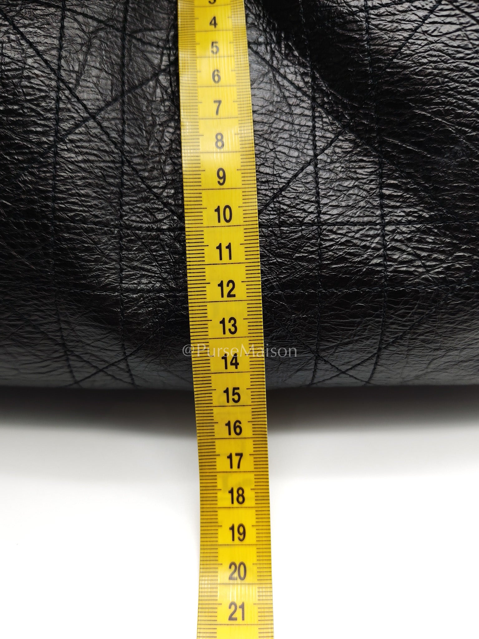Christian Dior Voyage Bag in Black Crinkled Calfskin Leather Shoulder Bag | Purse Maison Luxury Bags Shop