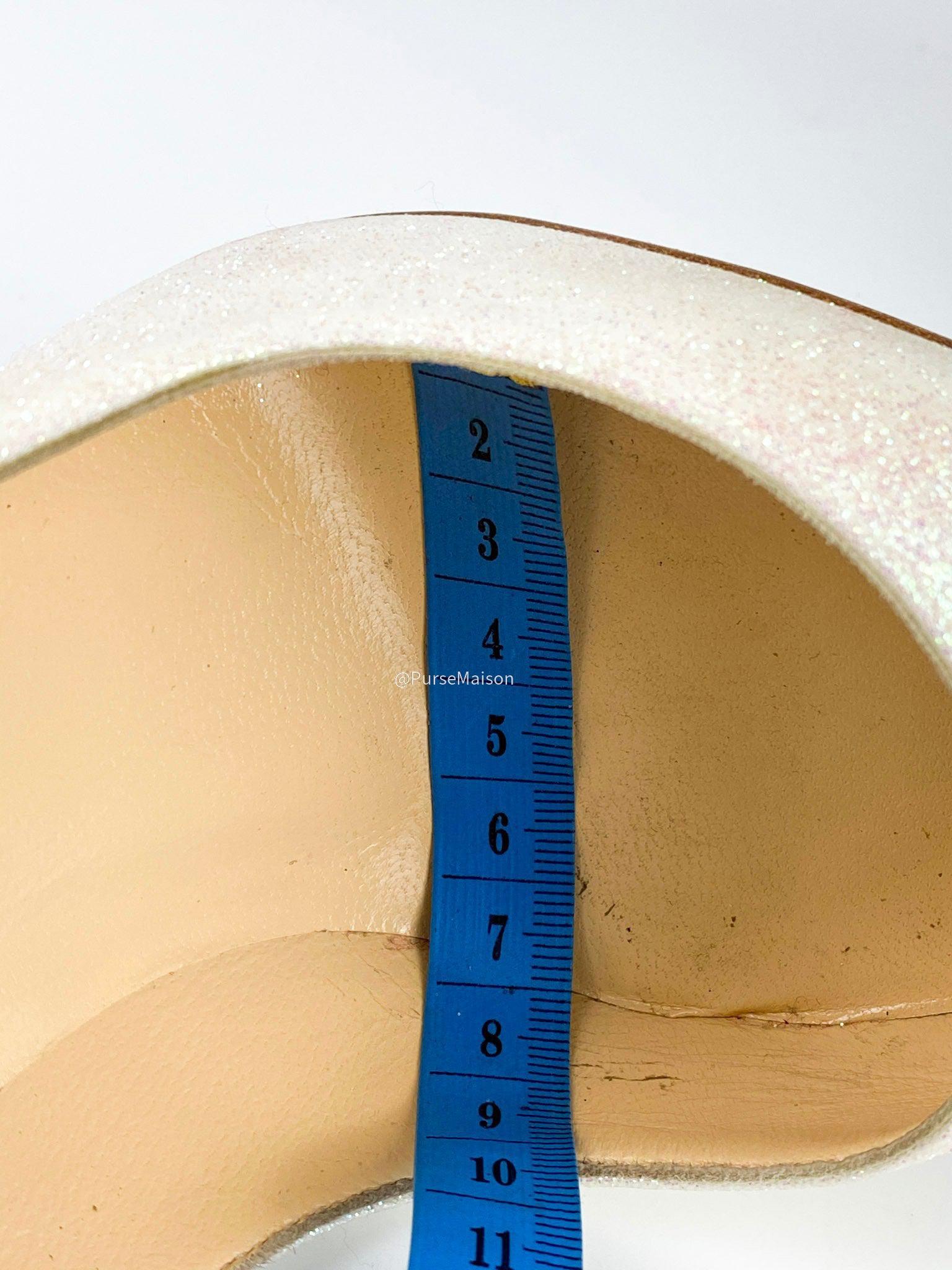 Christian Louboutin So Kate 120 Glitter Mini Glaciern(Size 38 EUR)