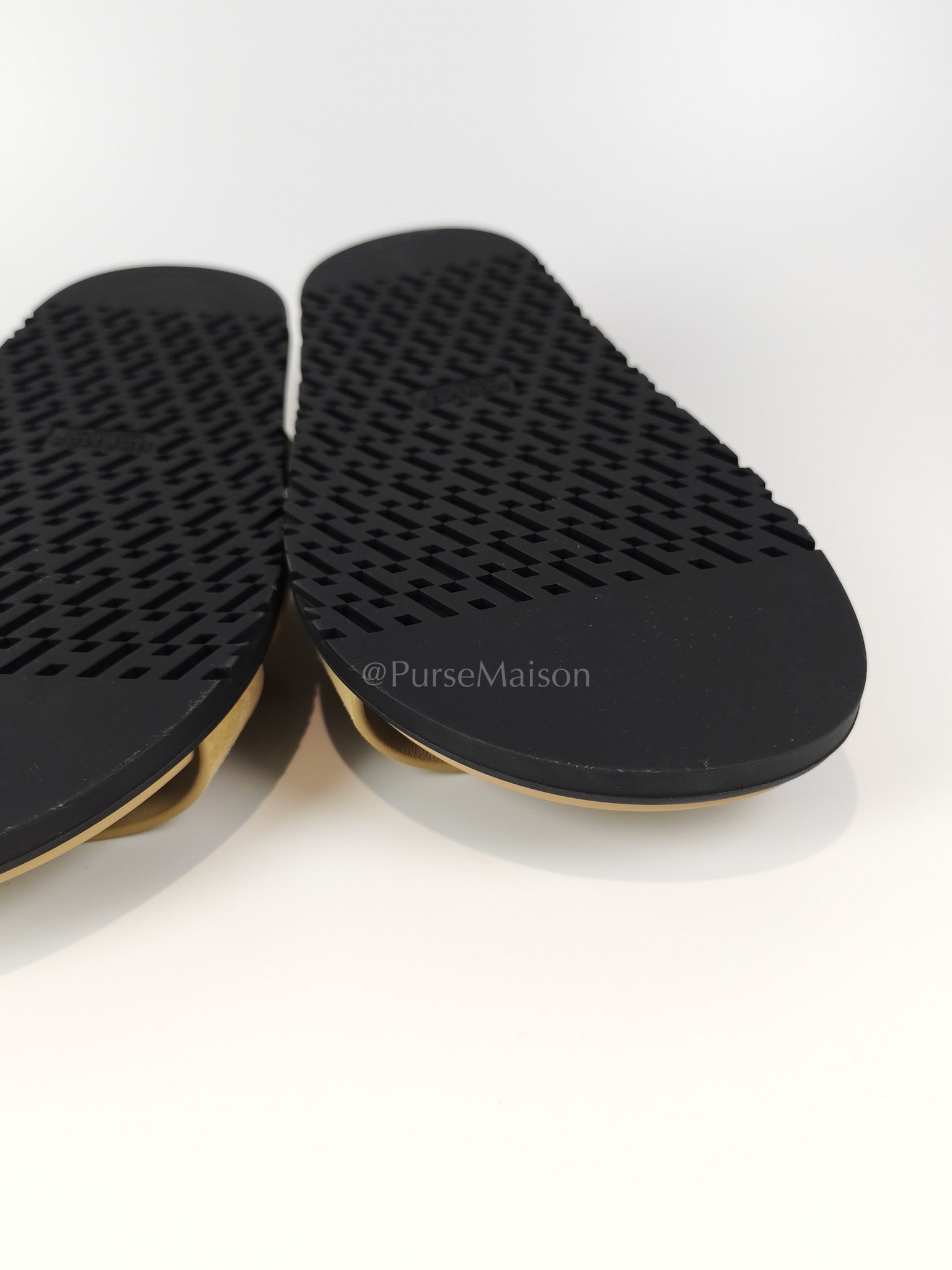 Chypre Beige Suede Leather Sandals Size 37 EU(24.5 cm) | Purse Maison Luxury Bags Shop