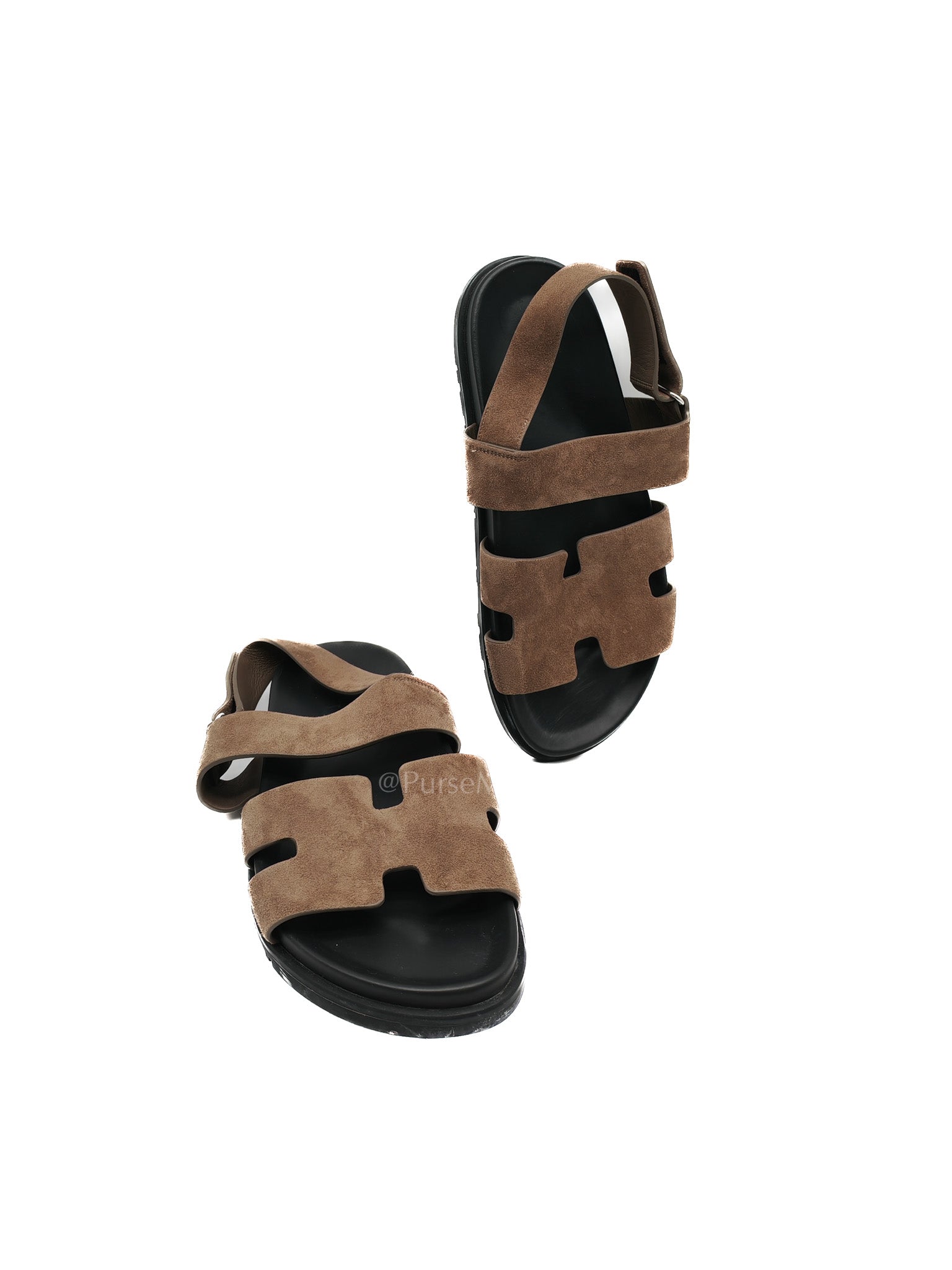 Chypre in Brown Suede Leather Sandals Size 41 EU (26cm) | Purse Maison Luxury Bags Shop