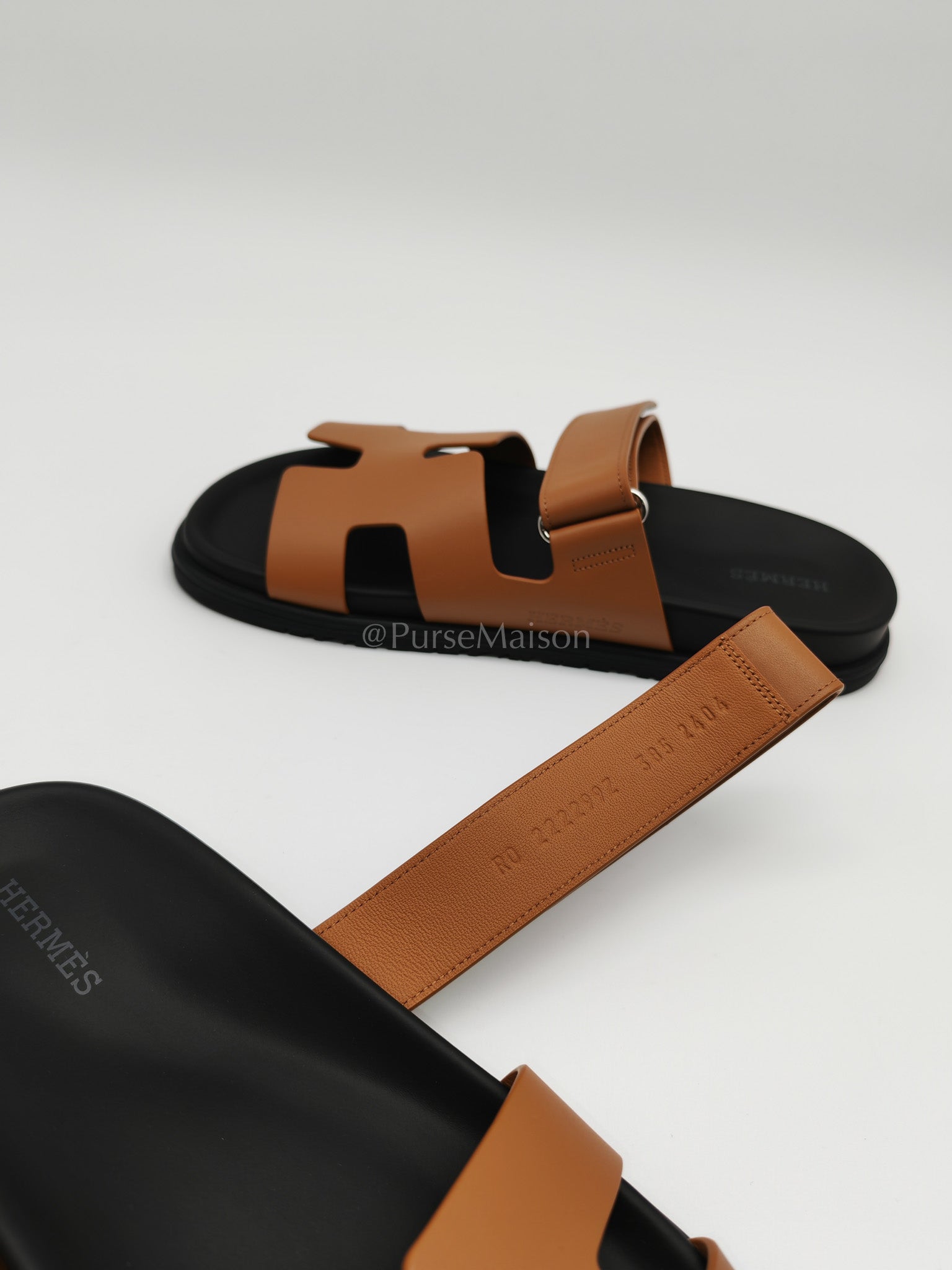 Chypre in Natural/Tan Swift Leather Sandals Size 38.5EU (25.5cm) | Purse Maison Luxury Bags Shop