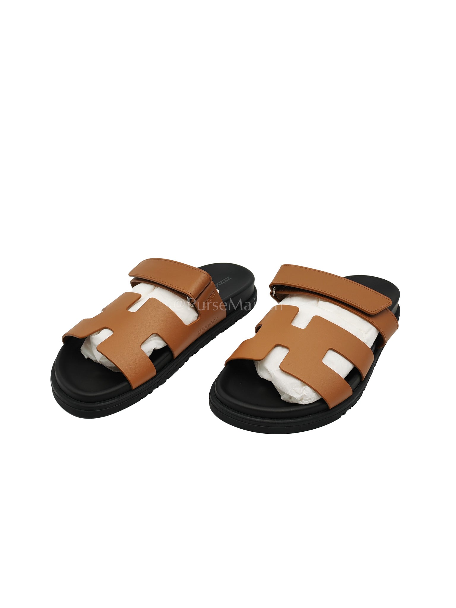 Chypre in Natural/Tan Swift Leather Sandals Size 38.5EU (25.5cm) | Purse Maison Luxury Bags Shop