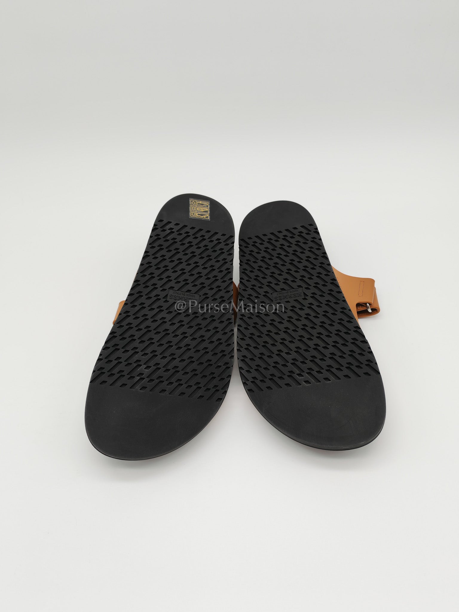 Chypre in Natural/Tan Swift Leather Sandals Size 38.5EU (25.5cm) | Purse Maison Luxury Bags Shop