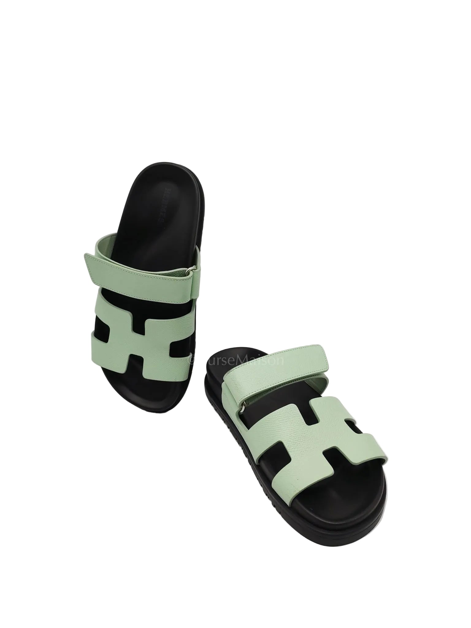 Chypre in Vert Jade Green Epsom Leather Size 37 EU (24cm) | Purse Maison Luxury Bags Shop