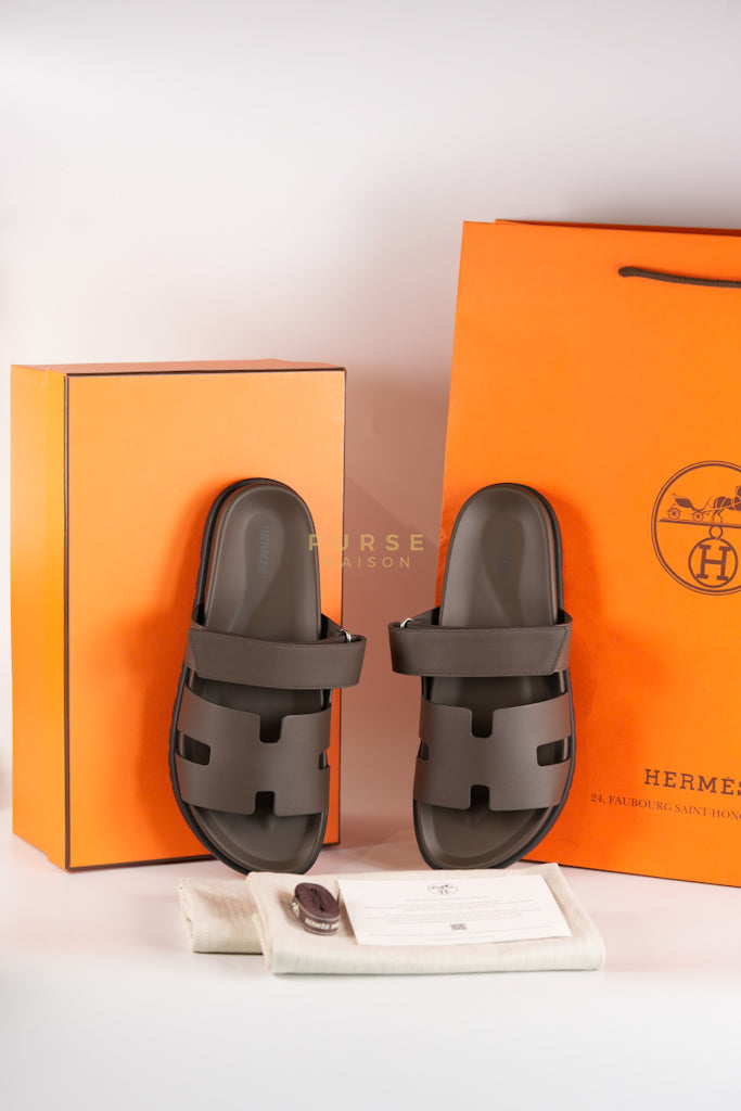 Chypre Men Techno Sandals in Brown Size 42 EU (27cm) | Purse Maison Luxury Bags Shop
