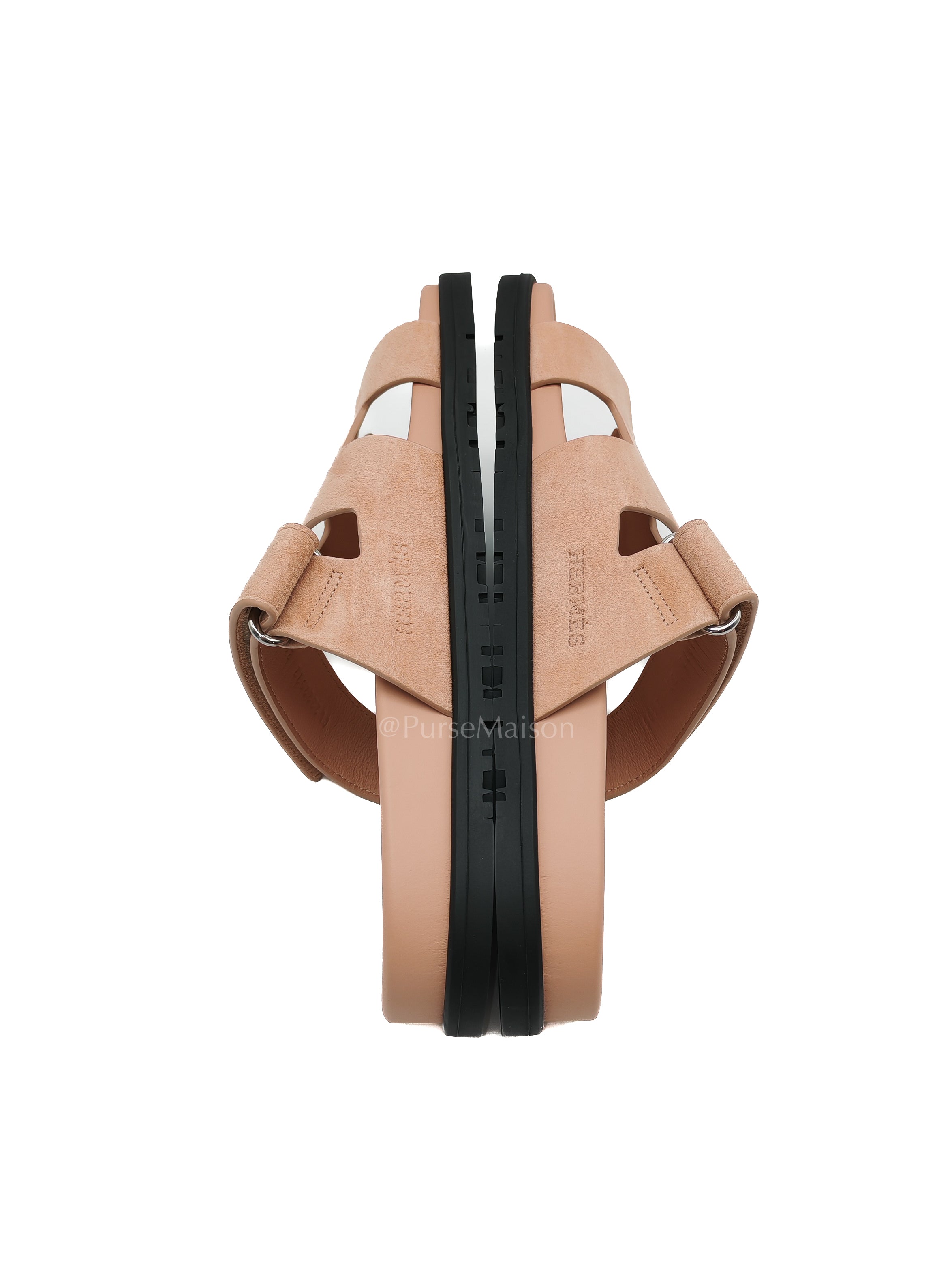 Chypre Sandals in Nude Rose Size 38 (24cm) | Purse Maison Luxury Bags Shop